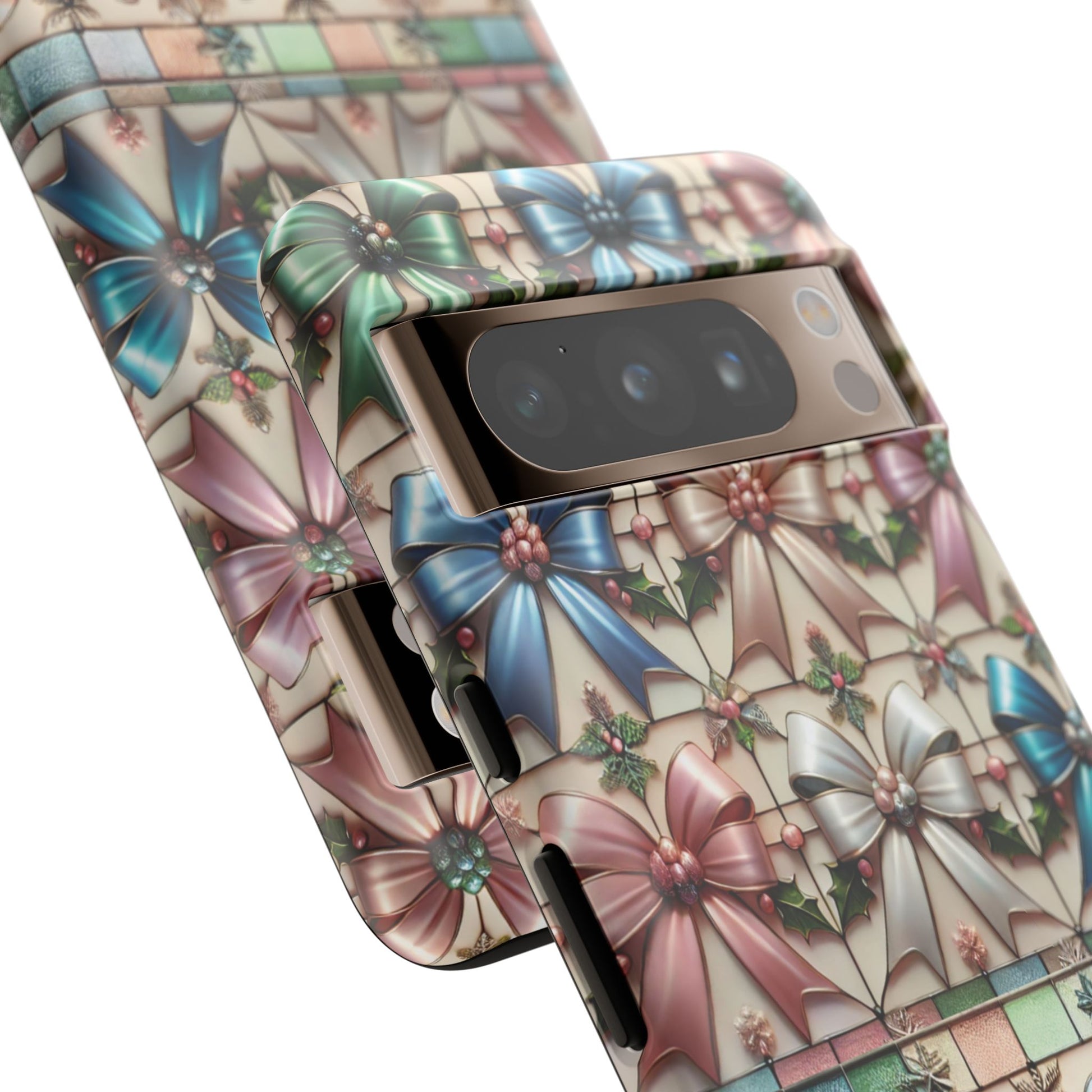 Coquette Bows Pastel Phone Case for iPhone 17 ,  15 14 13 12  21 23 Samsung, and Pixel | Stylish Protective Cover Gift for Her Perfect for Floral Lover