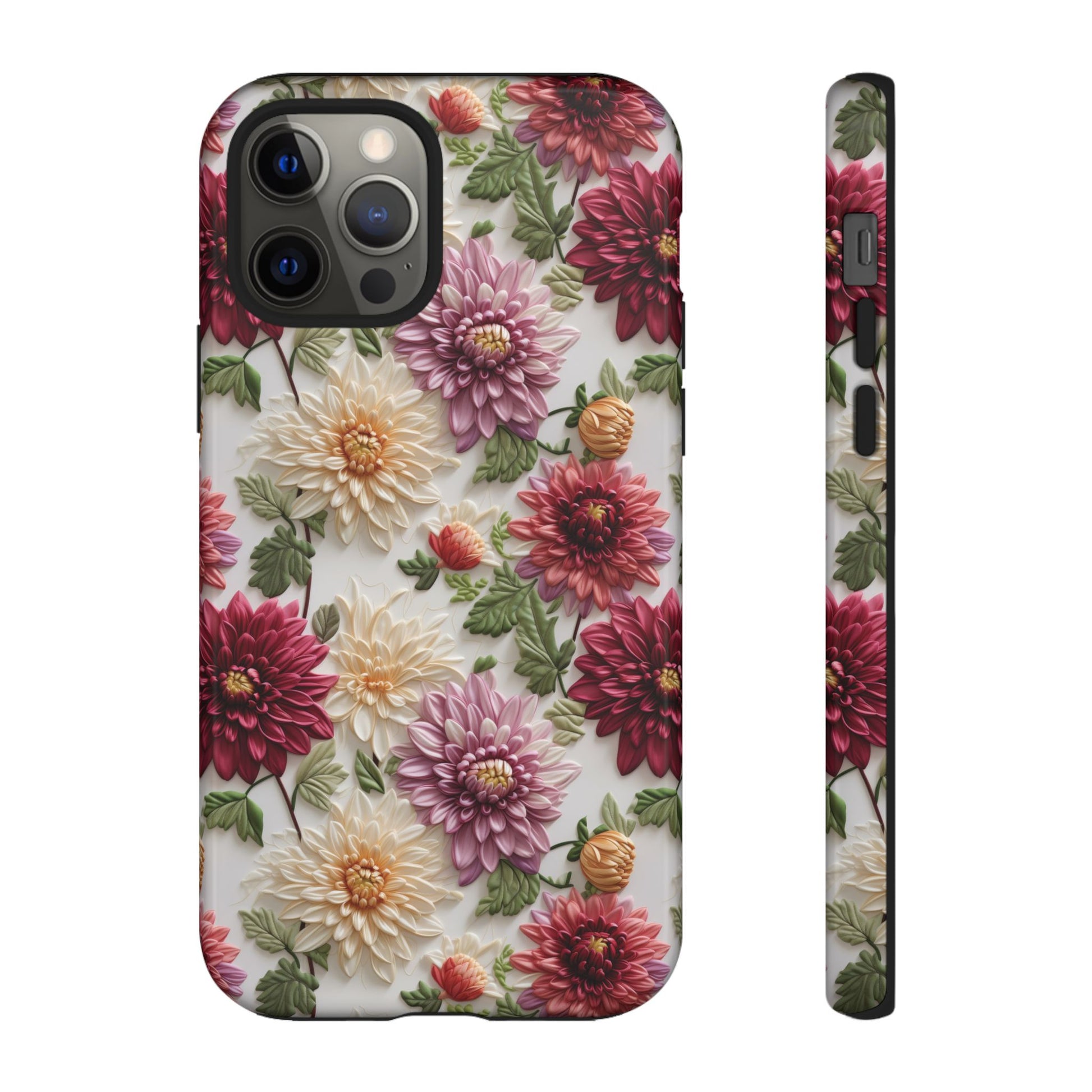 Floral Fall Phone Case for iPhone 16 pro15 14 13 12  21 23 Samsung, and Pixel | Stylish Protective Cover Gift for Her Perfect for Floral Lover - MRSBYVALLE