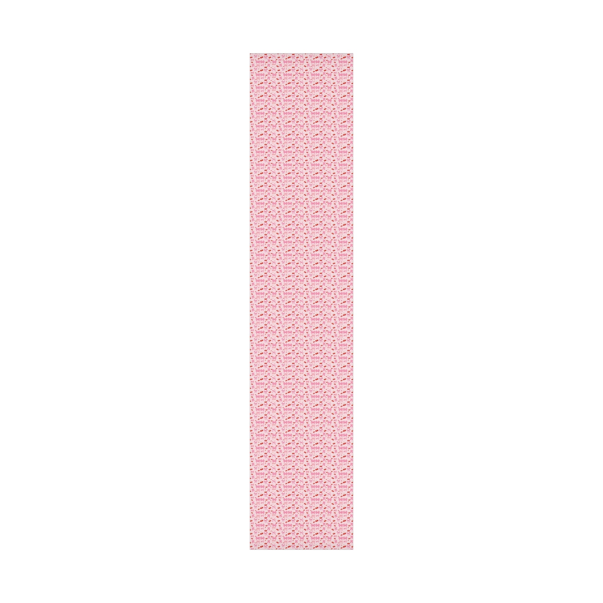 Pink Chic Coquette Wrapping Paper Pink Bows Cherries Elegance Perfect for Gifts Weddings, Bridal Baby Showers All Occasion.