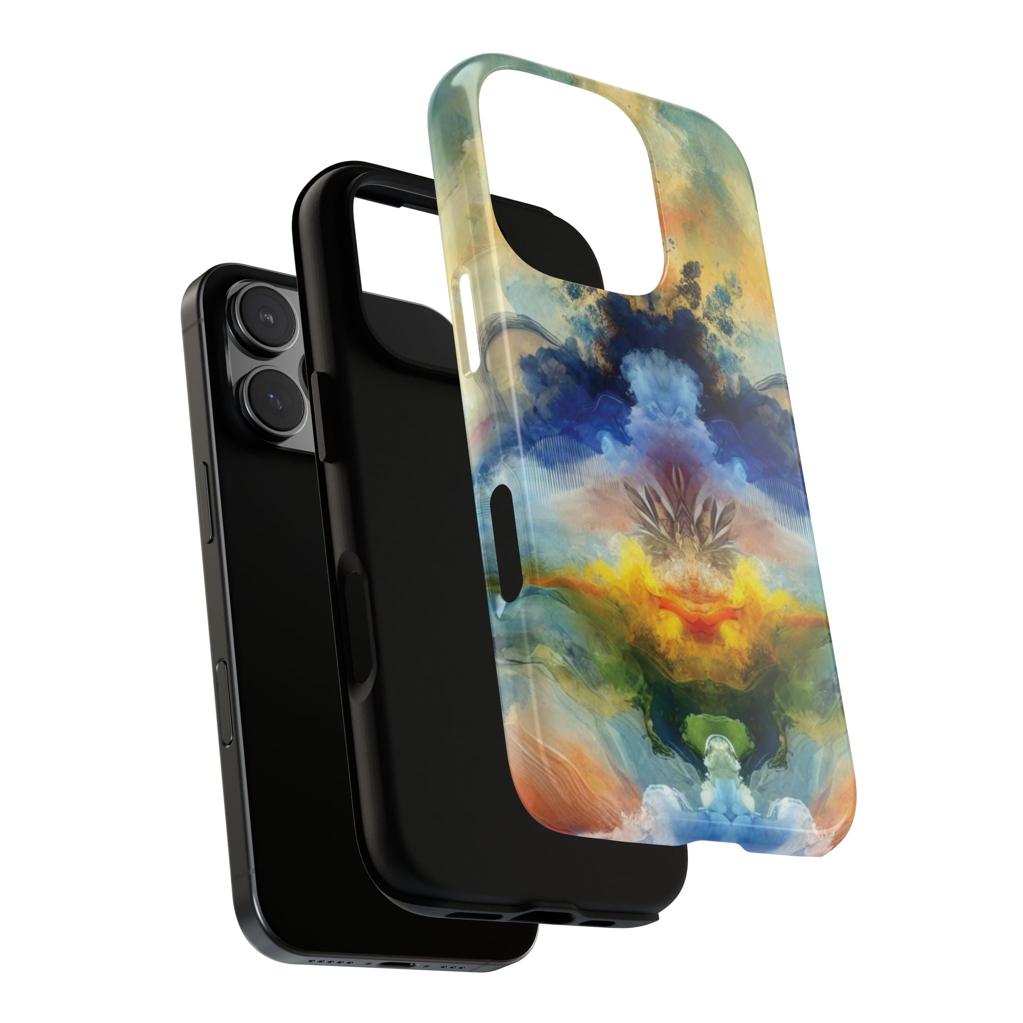 Modern Watercolor Abstract Phone Case Compatible with iPhone, Samsung & More - Stylish, Durable Protection with Vibrant Artistic Design Perfect Gift for Her