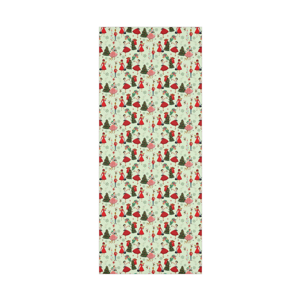 Vintage 50s Retro Christmas Wrapping Paper | Classic Holiday Designs | Nostalgic Gift Wrap | Mid-Century Holiday Patterns | Unique Retro Christmas Decorations | Festive Retro Style Christmas - MRSBYVALLE