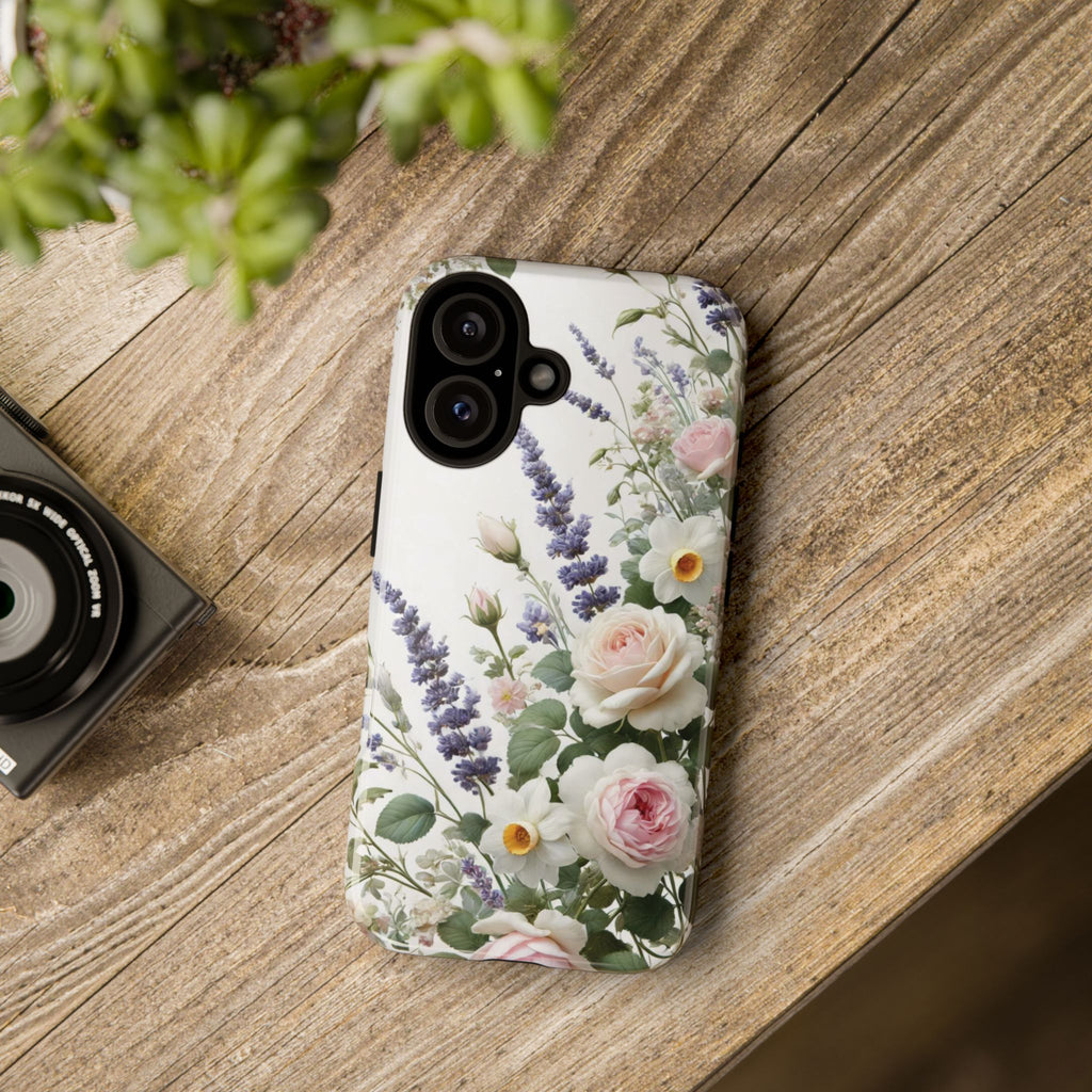 Boho Floral Fall Phone Case for iPhone 17,16  21 23 Samsung, and Pixel | Stylish Protective Cover Gift for Her Perfect for Floral Lover
