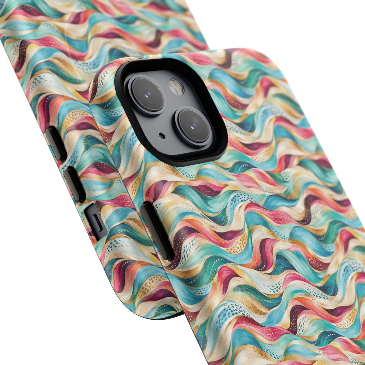 Colorful Wave MagSafe Tough Phone Case