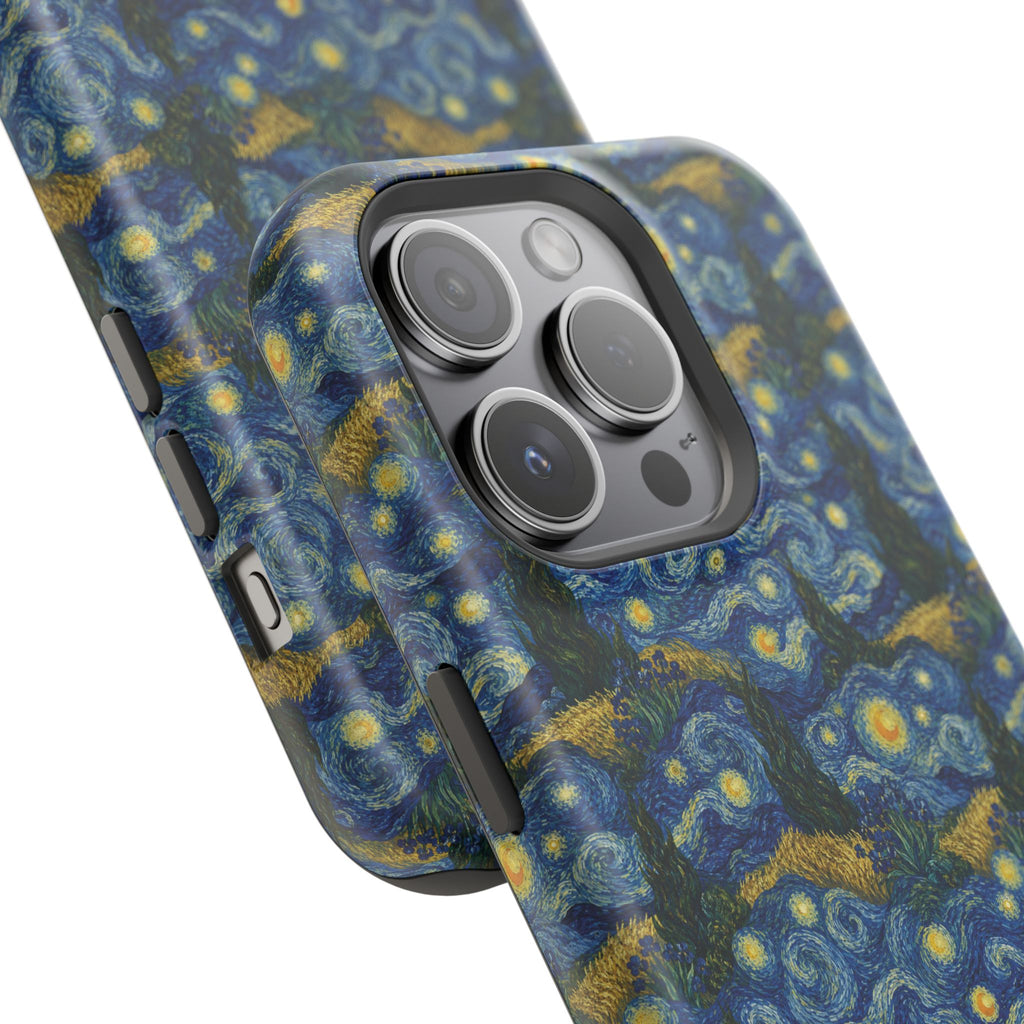 Van Gogh Illusion Magnetic Phone Case — Elegant Impact‑Resistant Art Lover Design