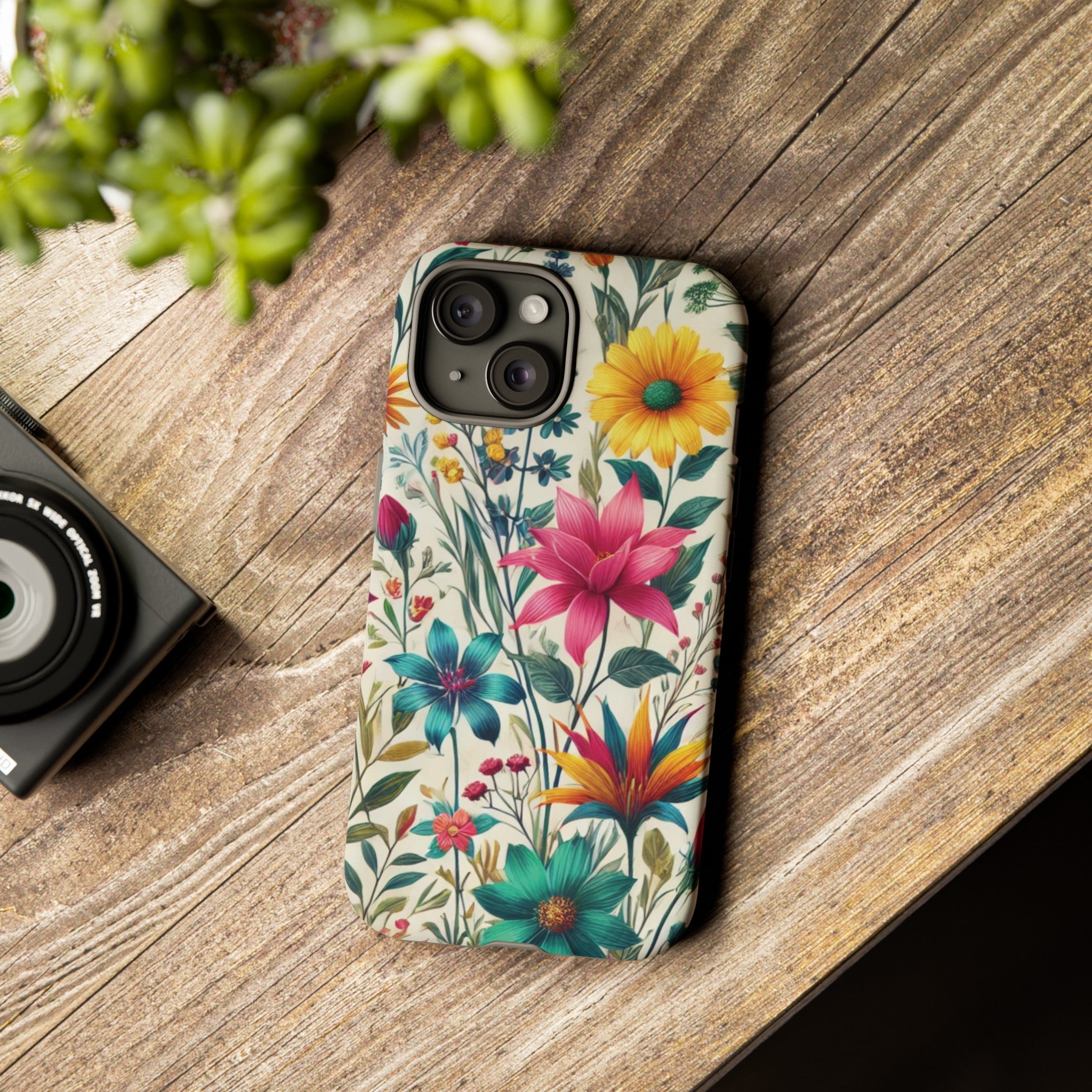 Wildflowers Boho Chic Design Phone Case - Stylish, Protective Cover for All Models Gift for Mom Accessory Gift for Her