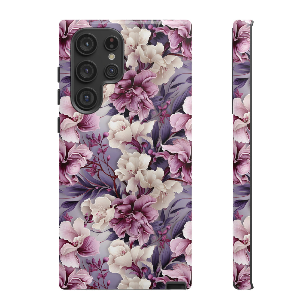 Lavender Flowers Protective Phone Case Gift for Her Phone 15, Samsung iPhone Samsung Gift for Her Case iPhone 15, Samsung