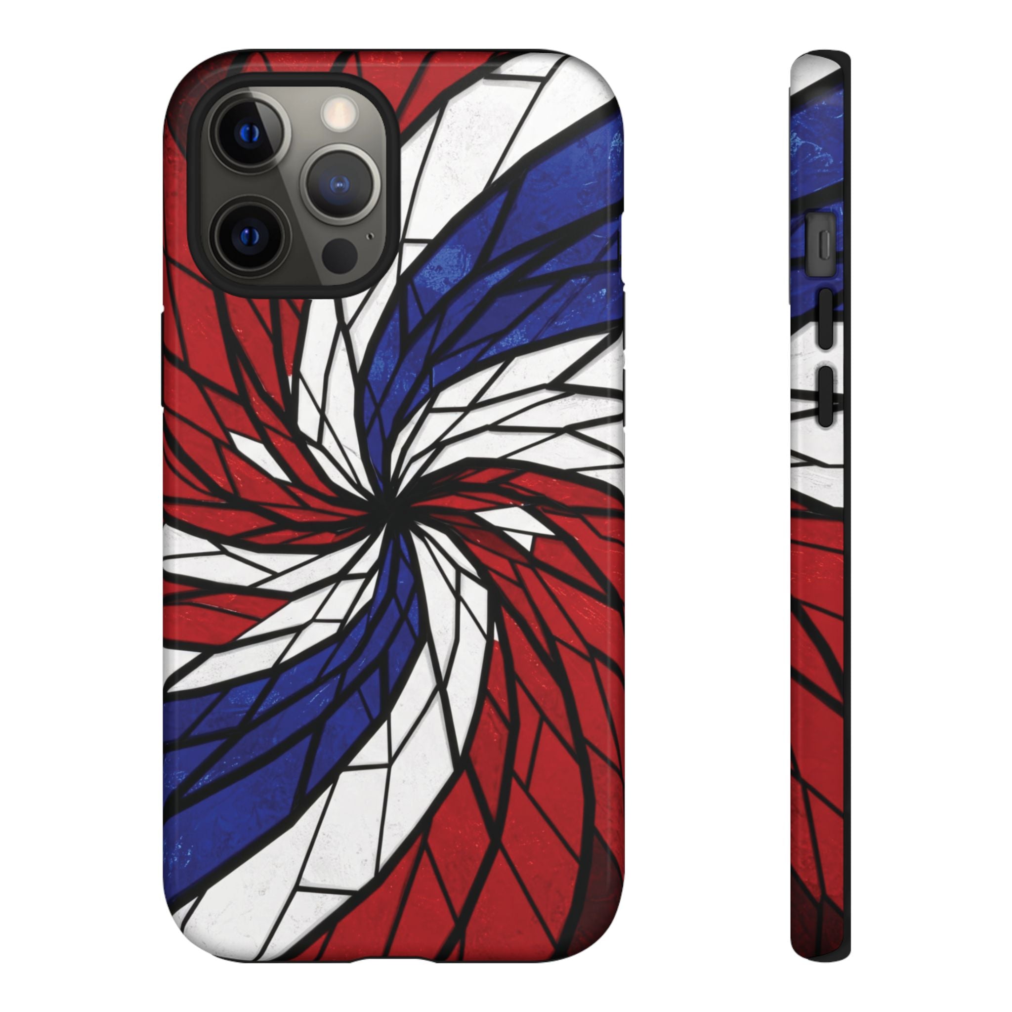 Patriotic Red White & Blue Phone Case – USA Flag Design, Independence Day Gift, Protective Cover for iPhone, Samsung, Pixel