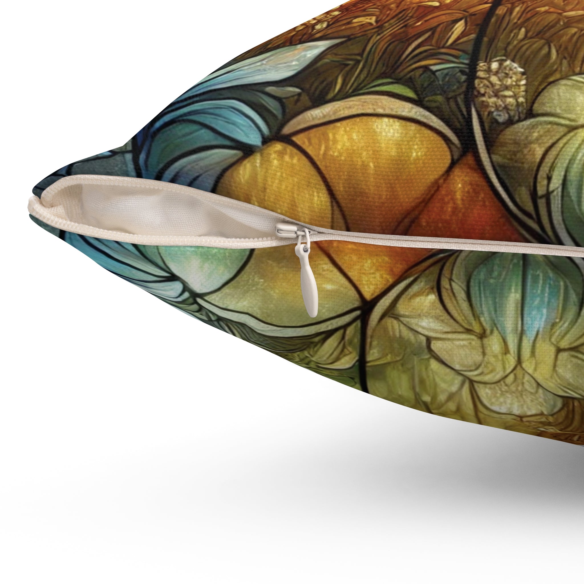 Farmhouse Sunset Stained Glass Illusion Pillow Rustic Country Scene Square Throw Pillow | Unique Home Decor for Living Room, Bedroom, or Gifting100% Polyester Cover with Double-Sided Print, Concealed Zipper, Bridal Shower Gift - MRSBYVALLE