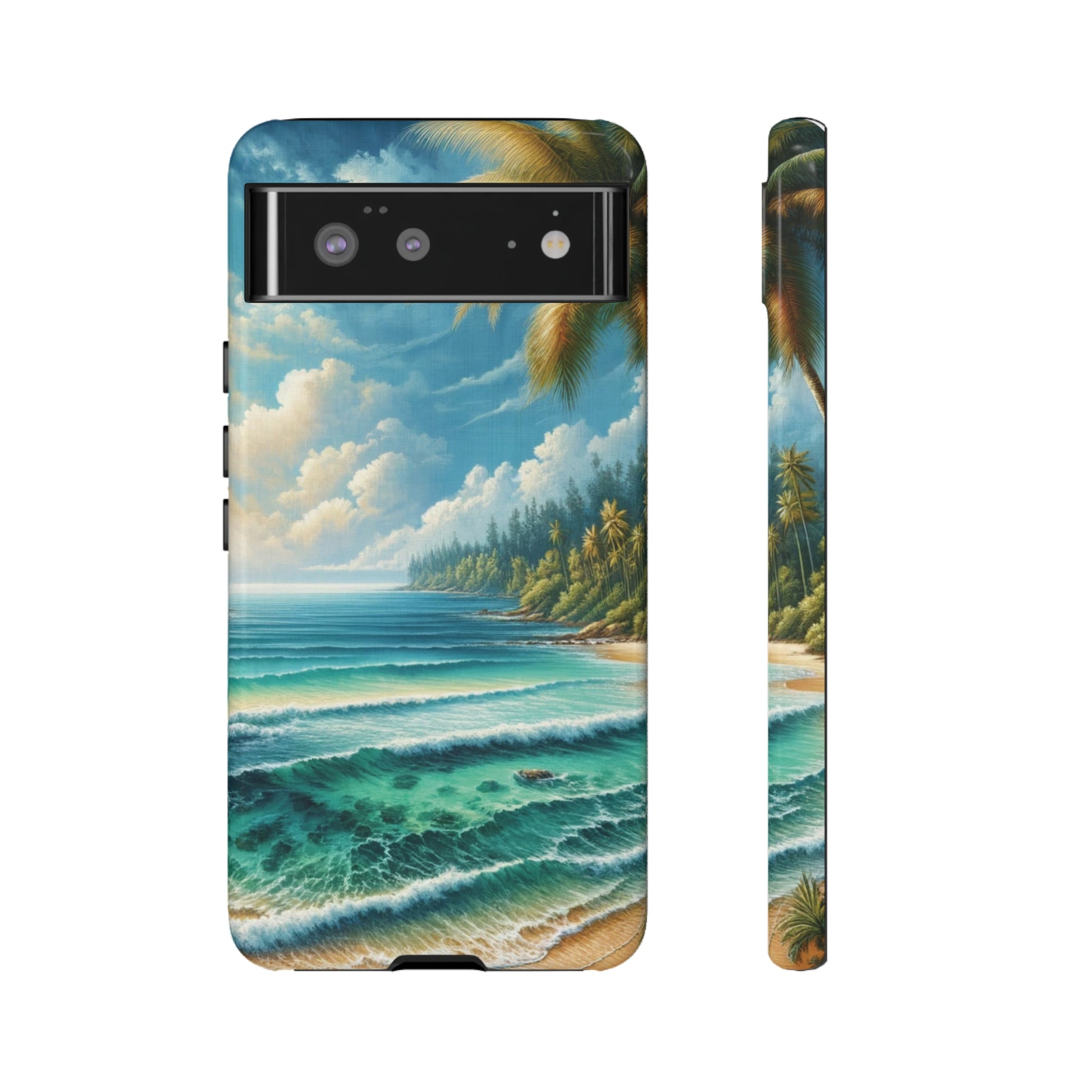 Coastal Serenity Ocean Beach View Protective Phone Case Gift for Her Phone 15, Samsung iPhone Samsung Gift for Her Case iPhone 15, Samsung iPhone Samsung Accessory Gift for Her.