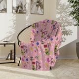 Cozy Pink "In My Reading ERA Blanket Soft Stylish Throw for Book Lovers Perfect for Reading Nooks, Bedrooms Gifts | Ideal for Relaxing with a Good BookThrow in 60x50 & 80x60, Lightweight, Warm, Perfect for Home