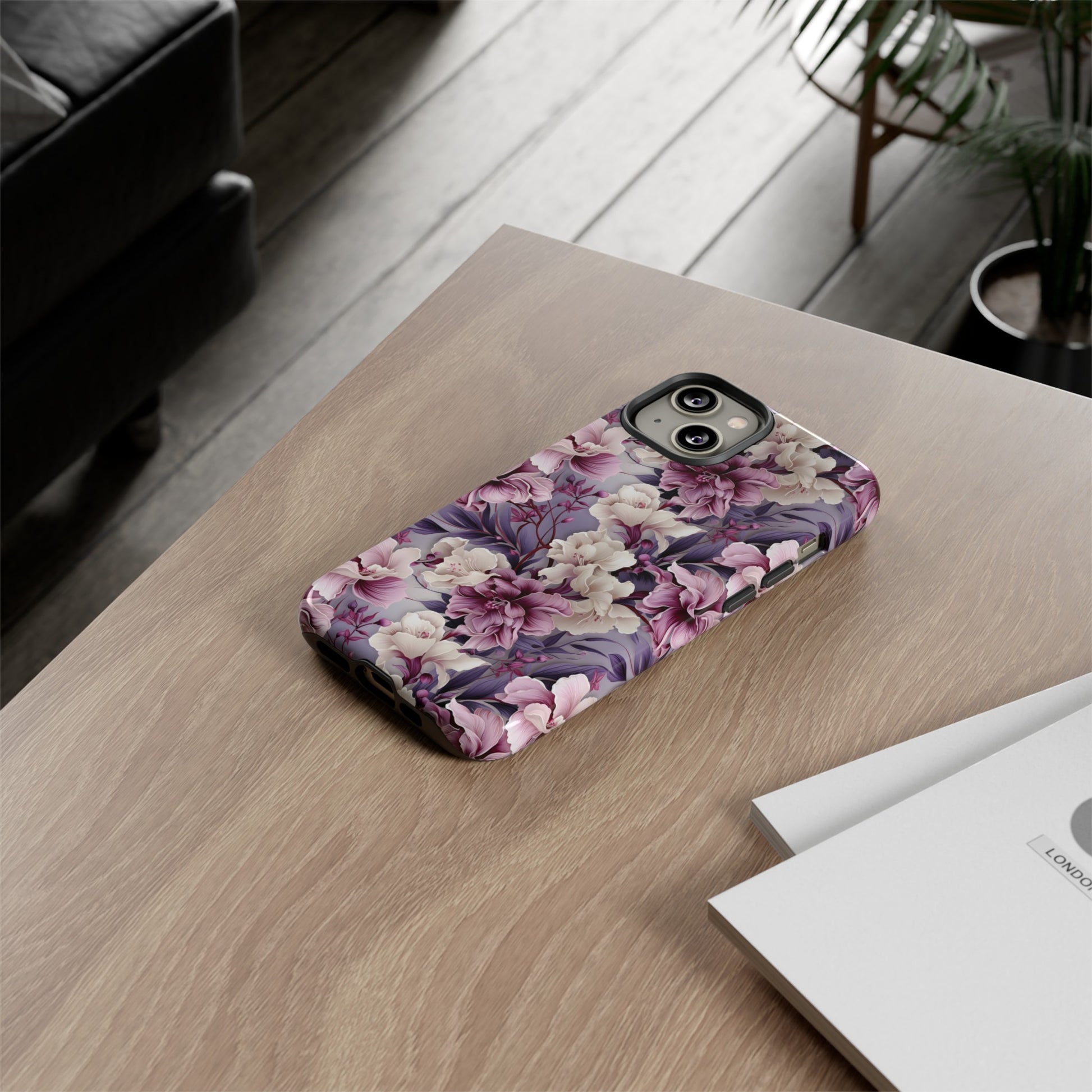 Lavender Flowers Protective Phone Case Gift for Her Phone 15, Samsung iPhone Samsung Gift for Her Case iPhone 15, Samsung