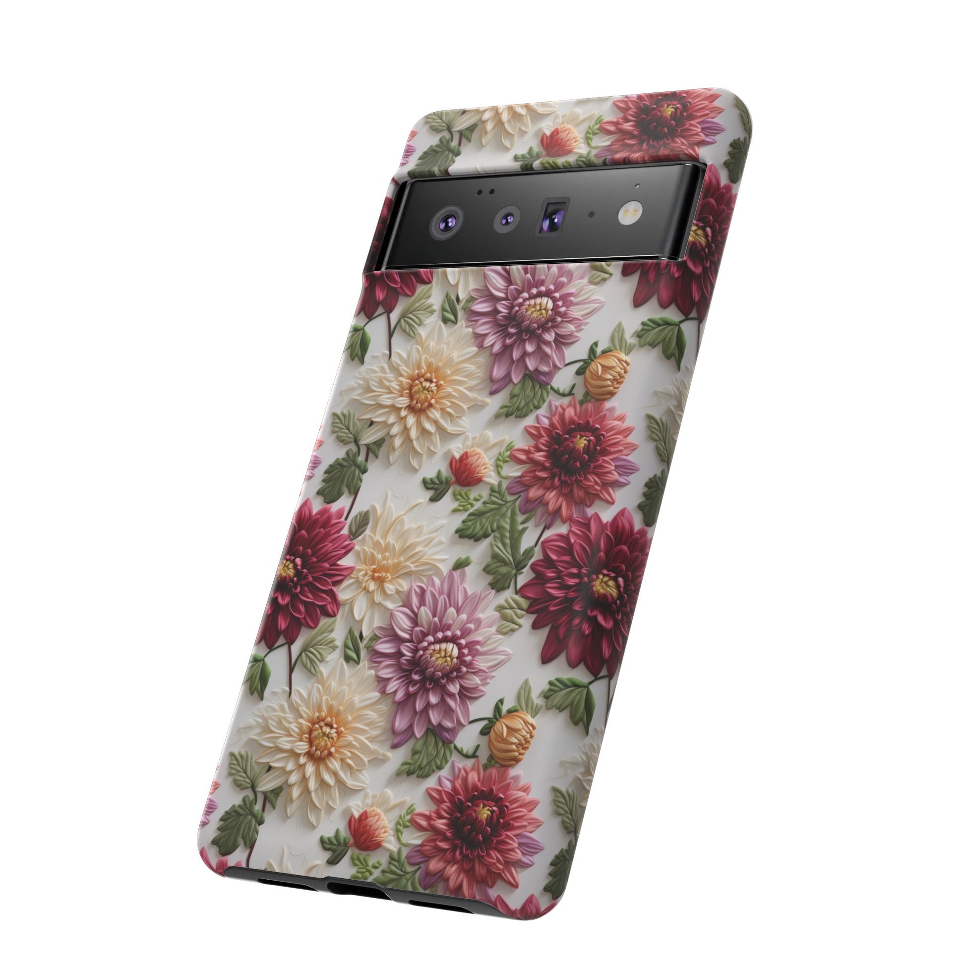 Floral Fall Phone Case for iPhone 16 pro15 14 13 12  21 23 Samsung, and Pixel | Stylish Protective Cover Gift for Her Perfect for Floral Lover
