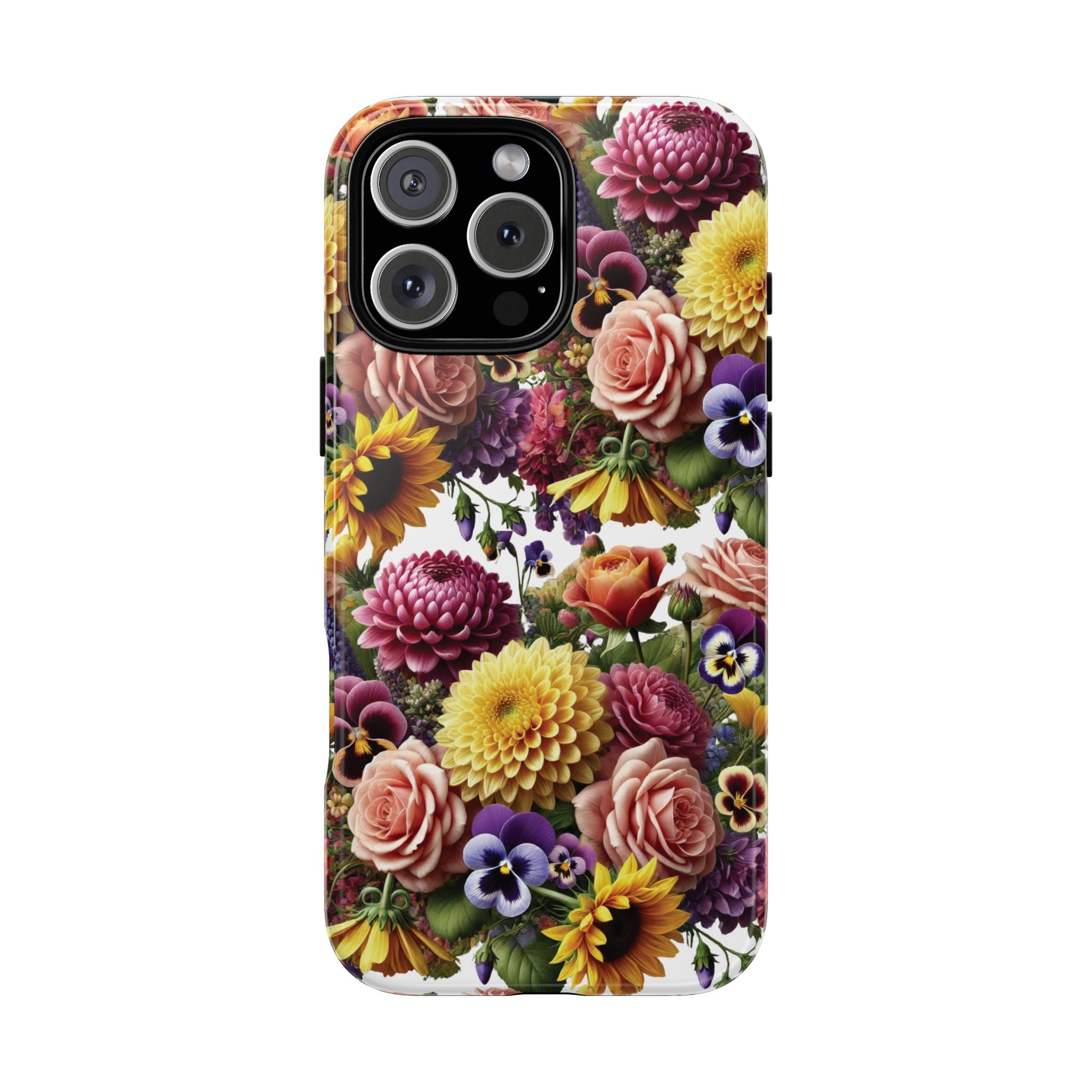 Floral Fall Phone Case for iPhone 16 15 14 13 12  21 23 Samsung, and Pixel | Stylish Protective Cover Gift for Her Perfect for Floral Lover