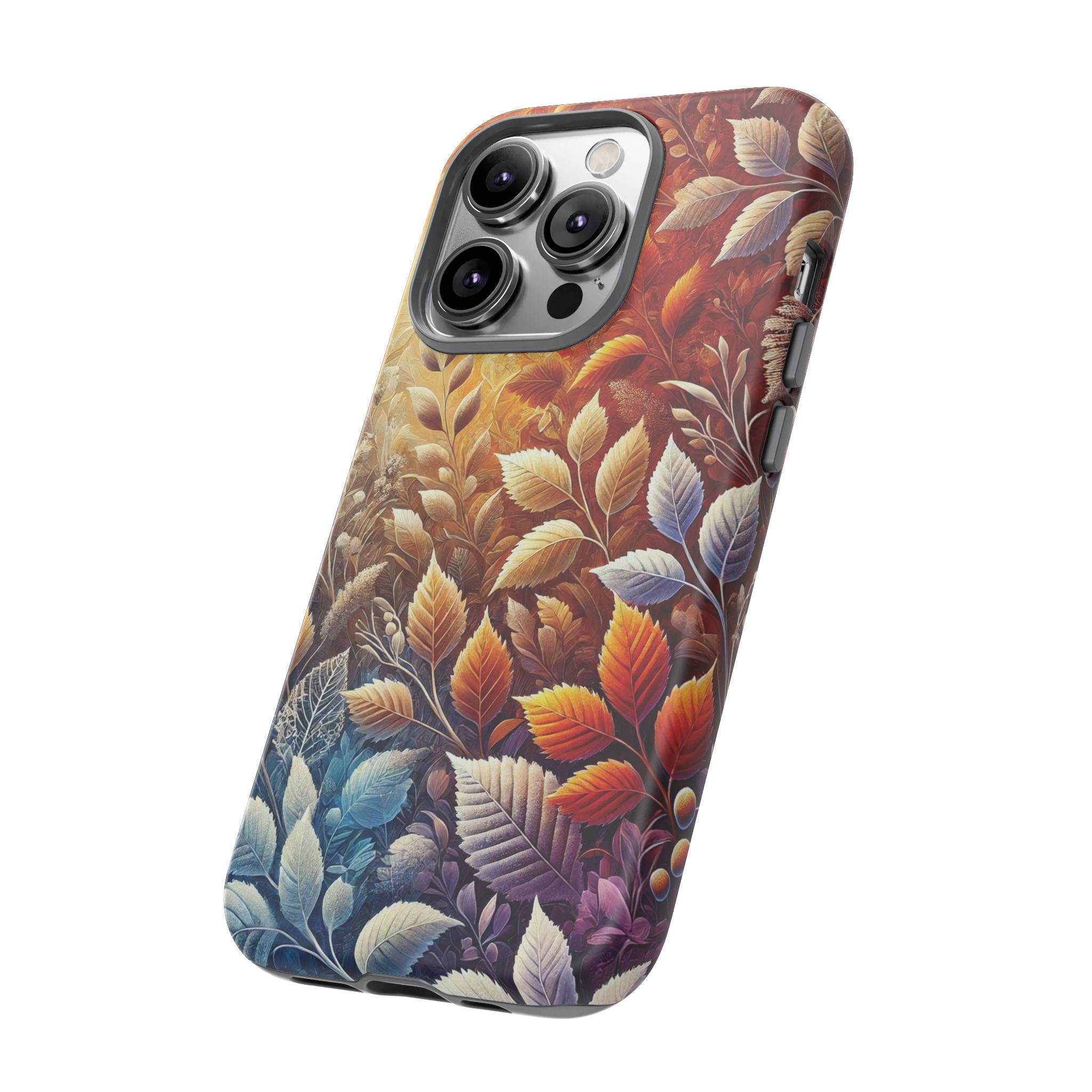 Beautiful Colorful Leaves Phone Case Vibrant Autumn Design for iPhone & Samsung, Durable Protection with Eye Catching Style, Perfect for Nature Lovers & Seasonal Charm Gift for Her