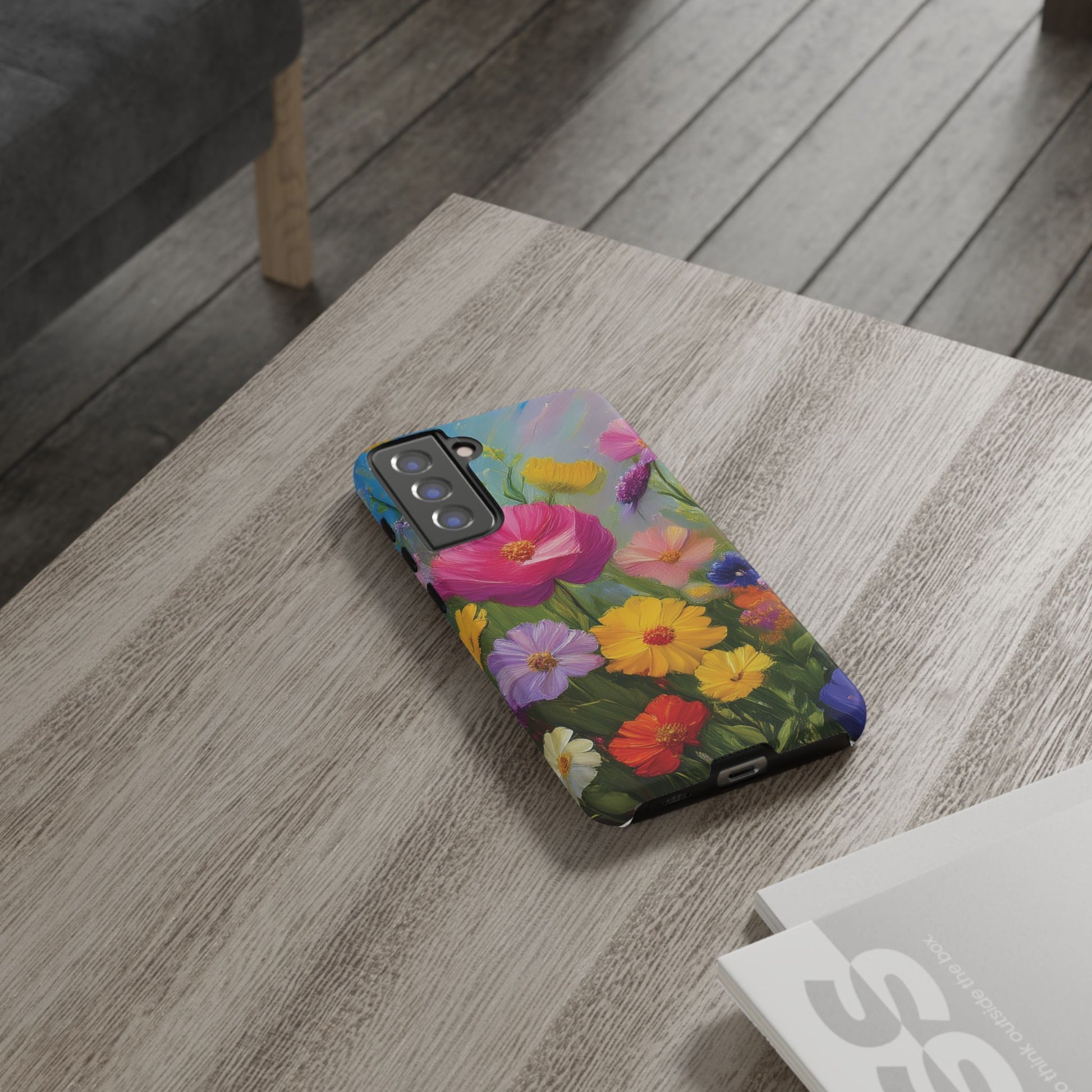 Vibrant Wildflower Painting Phone Case Hand-Painted Floral Art Design | Bright Nature-Inspired Cover | Perfect Gift for Flower Lovers iPhone & Galaxy