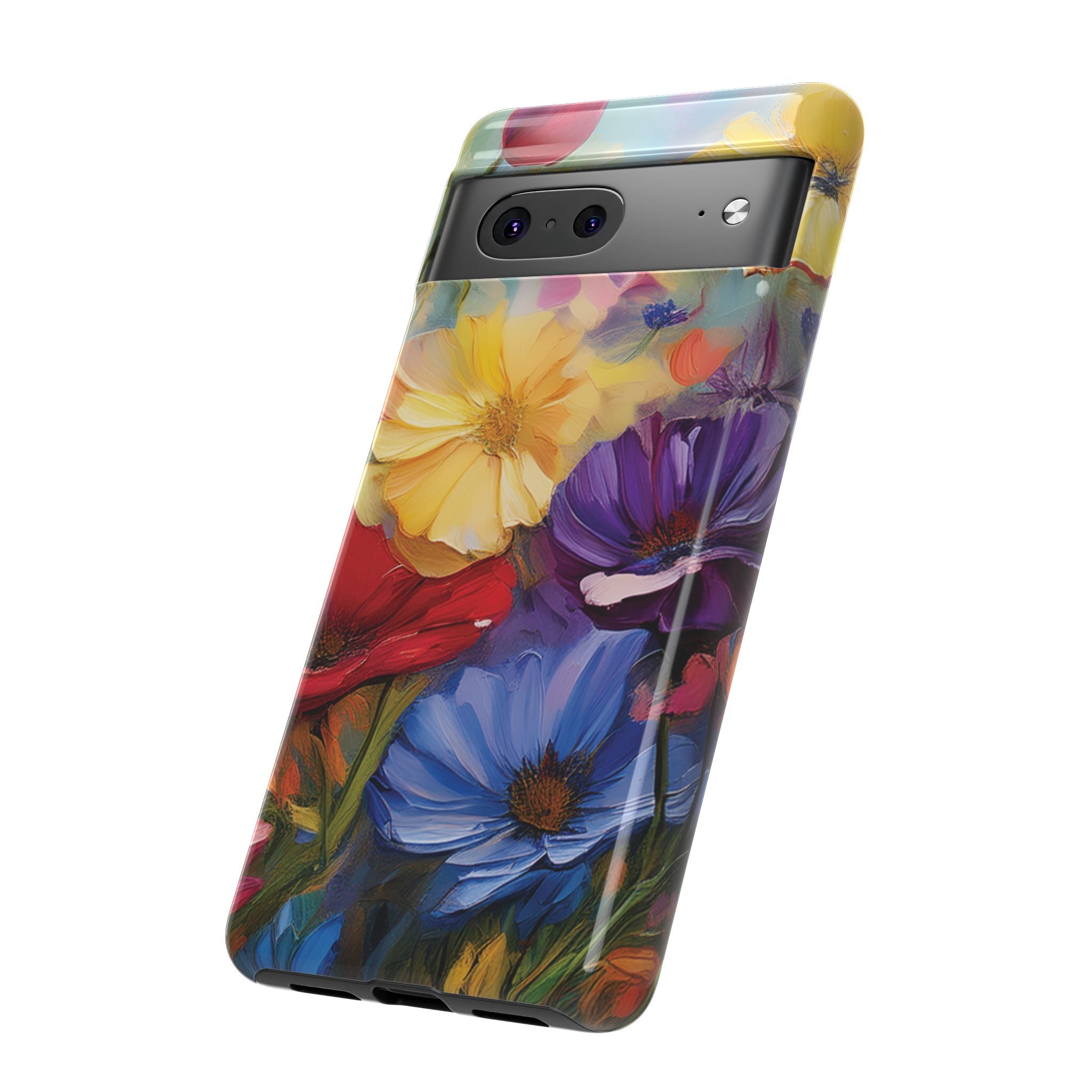 Bold Wildflower Phone Case Bright Hand-Painted Floral Art Vibrant Botanical Design for iPhone & Samsung | Trendy Nature Lover Gift Phone  Galaxy