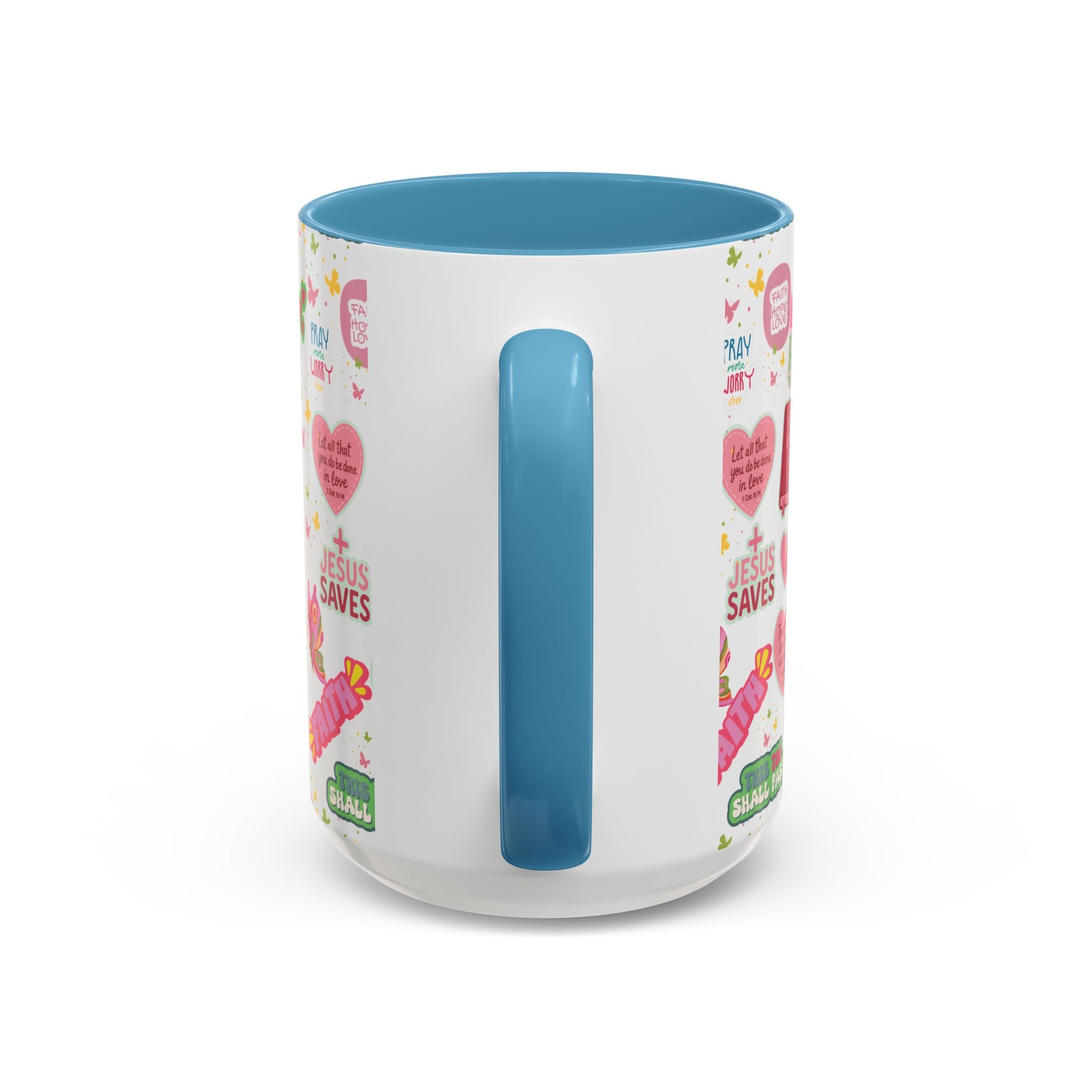 Commencez votre journée avec la foi | Mug chrétien avec verset biblique | Cadeau inspirant pour chrétiens | Mug à café en céramique 325 ml et 443 ml Matins de printemps douillets