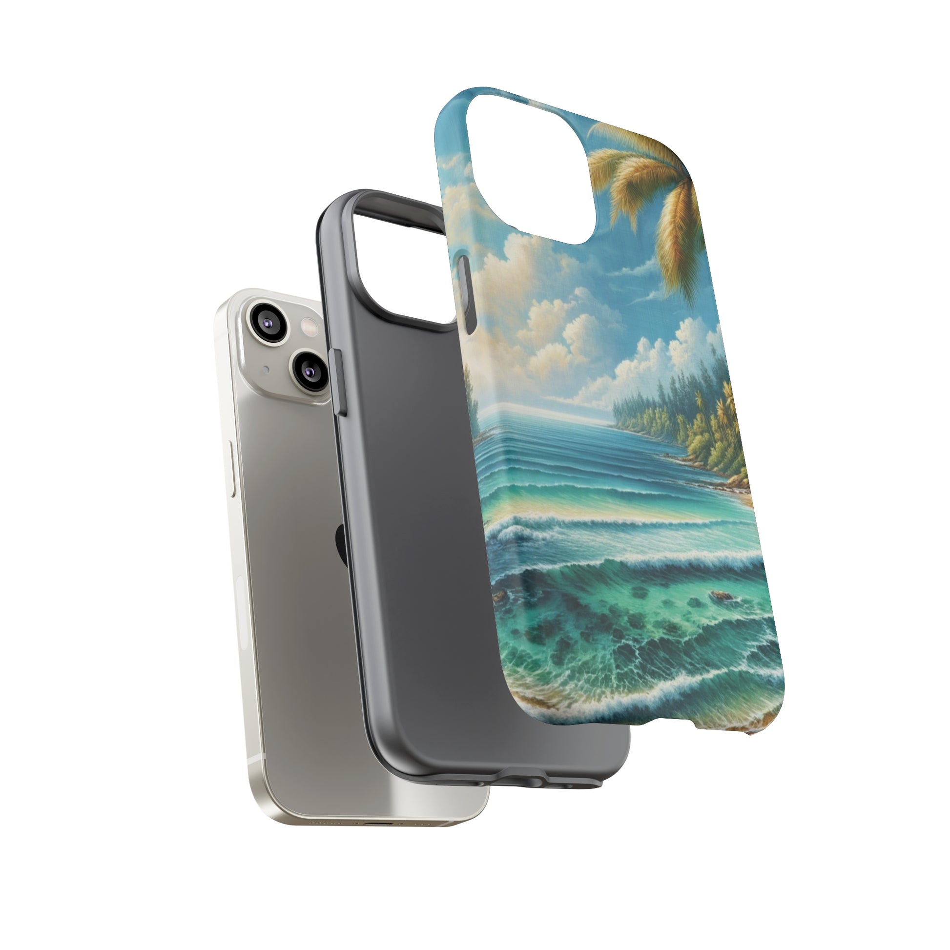 Coastal Serenity Ocean Beach View Protective Phone Case Gift for Her Phone 15, Samsung iPhone Samsung Gift for Her Case iPhone 15, Samsung iPhone Samsung Accessory Gift for Her.