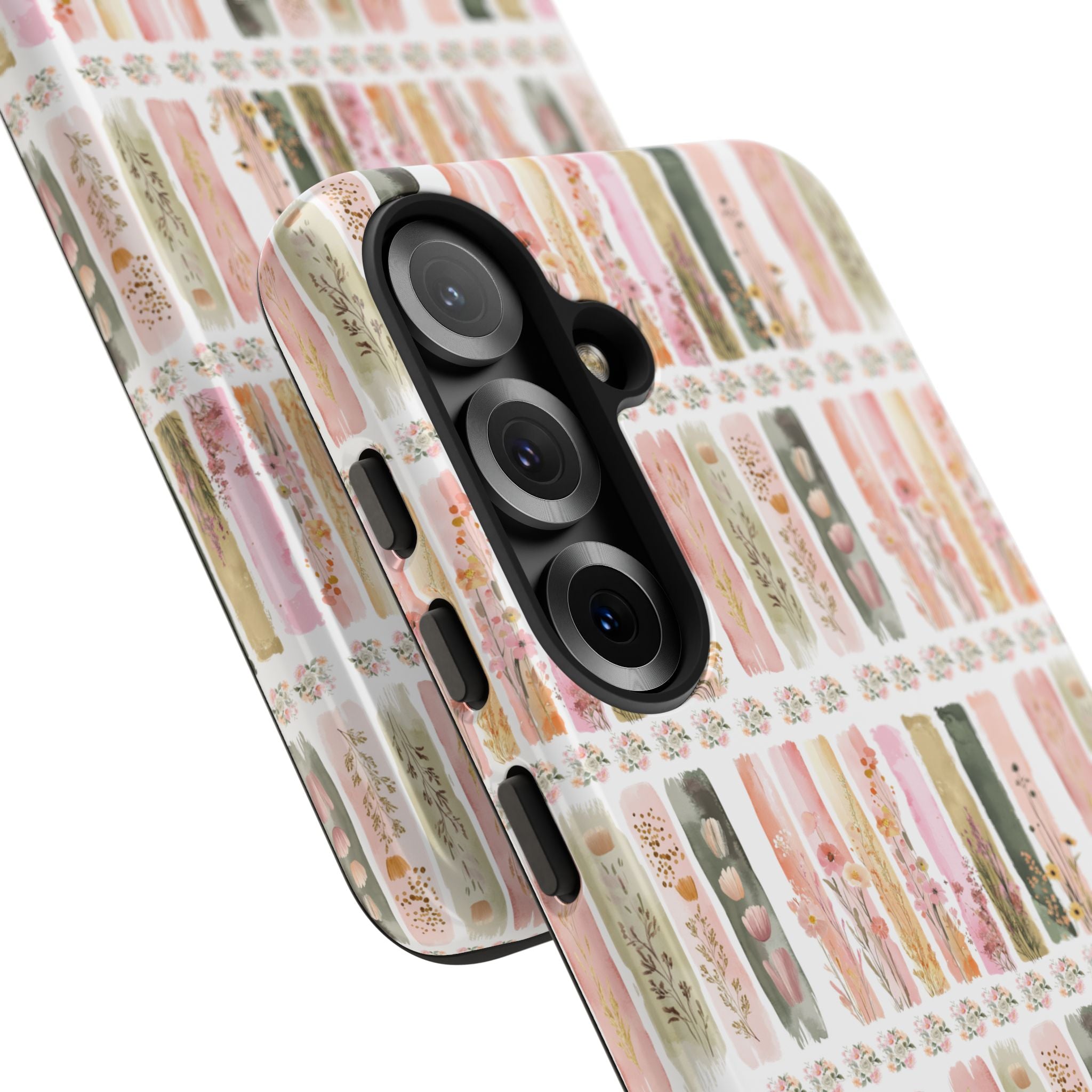 Pastel Brushstroke Floral Phone Case Soft Illusion Flower Design, Aesthetic Protective Cover, Feminine Style, Cute Gift for Her, Fits Most Models