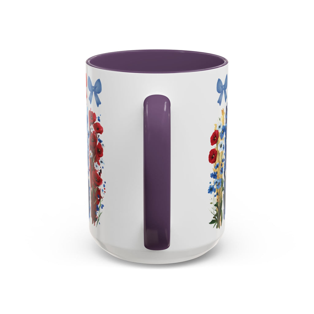 Brushstroke floral With Bows| Christian Mug with Bible Verse | Inspirational Gift for Christians | 11oz and 15oz Ceramic Coffee Mug Cozy Spring Mornings