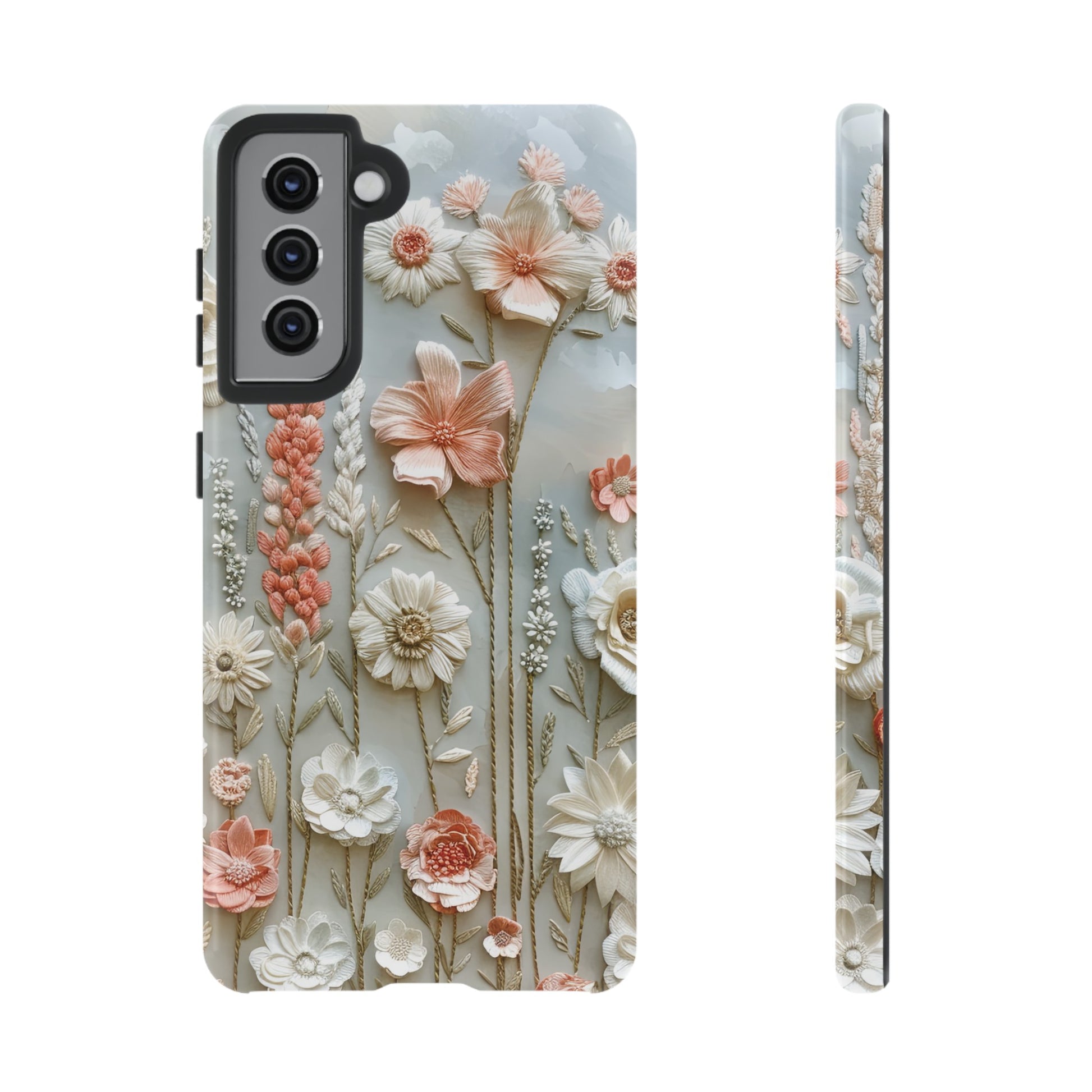 Pastel Wildflowers Protective Phone Case Gift for Her Phone 15, Samsung iPhone Samsung Gift for Her Case iPhone 15, Samsung iPhone Samsung Accessory Gift for Her