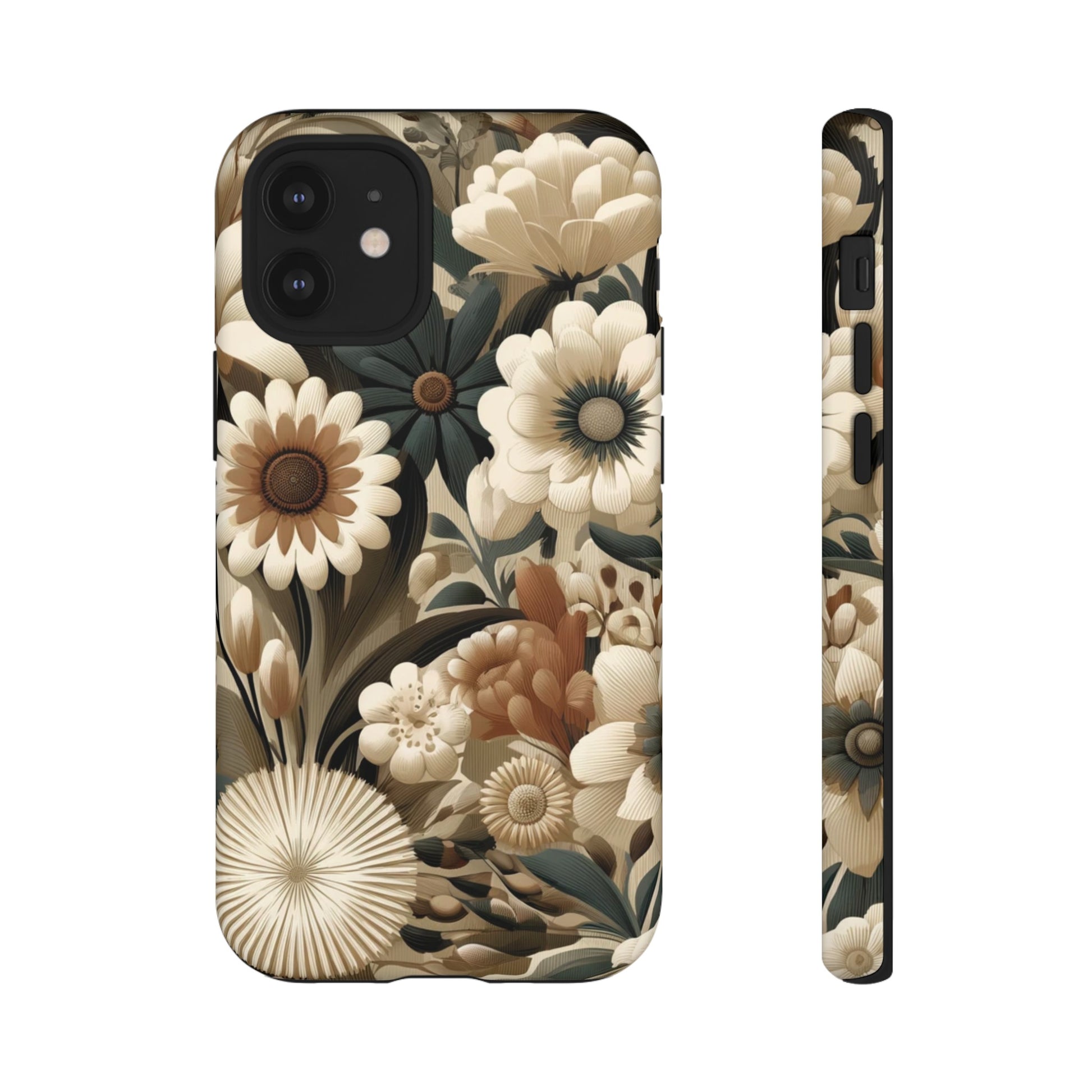 Mid-century Modern Floral Phone Case Durable for iPhone Samsung Gift iPhone 15, 14, 13 Samsung Pixel Gift for Mom Accessory Gift for Her