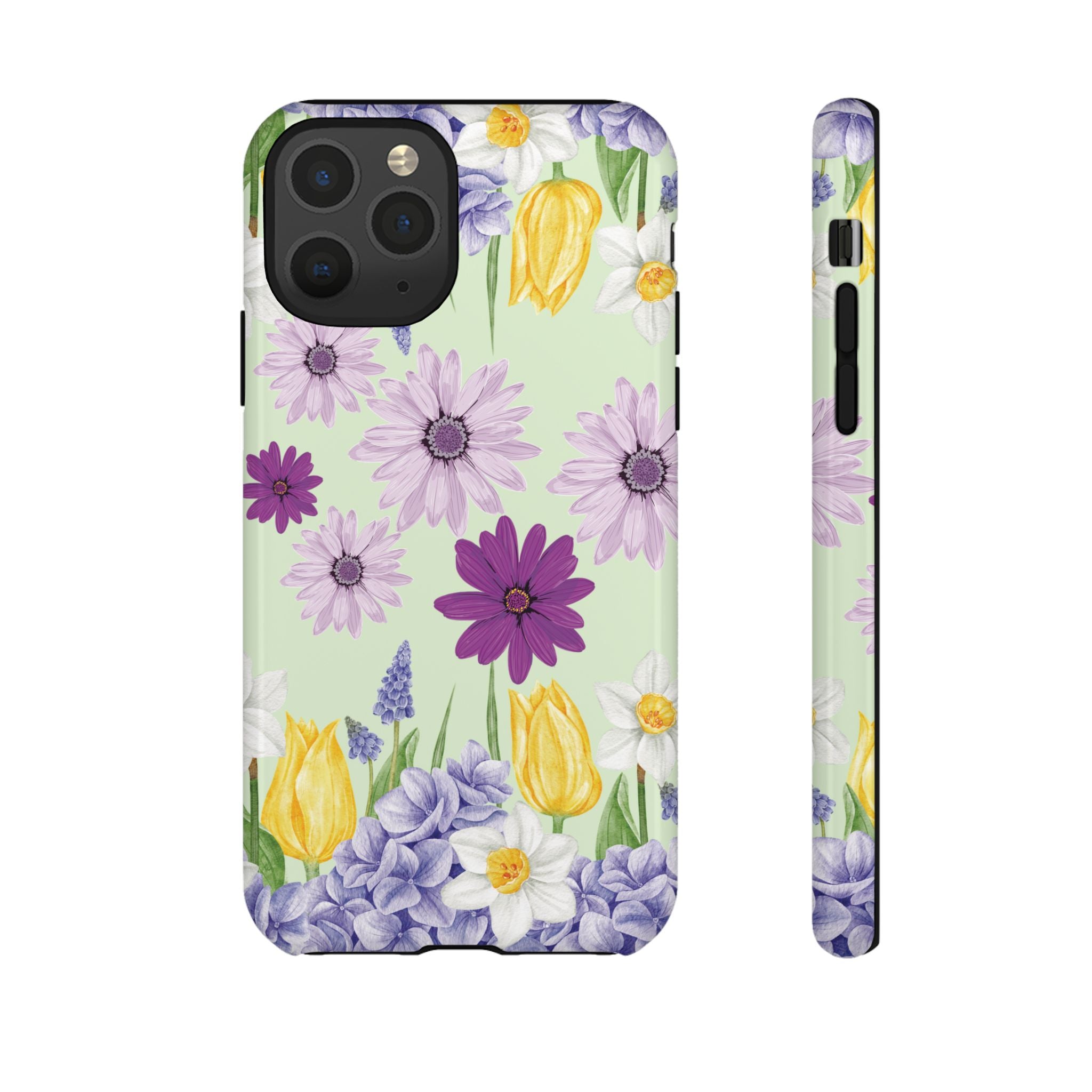 Lavender Yellow Flower Phone Case – Stylish Protective Cover for iPhone & Samsung, Botanical Design, Perfect Gift for Spring & Everyday Elegance