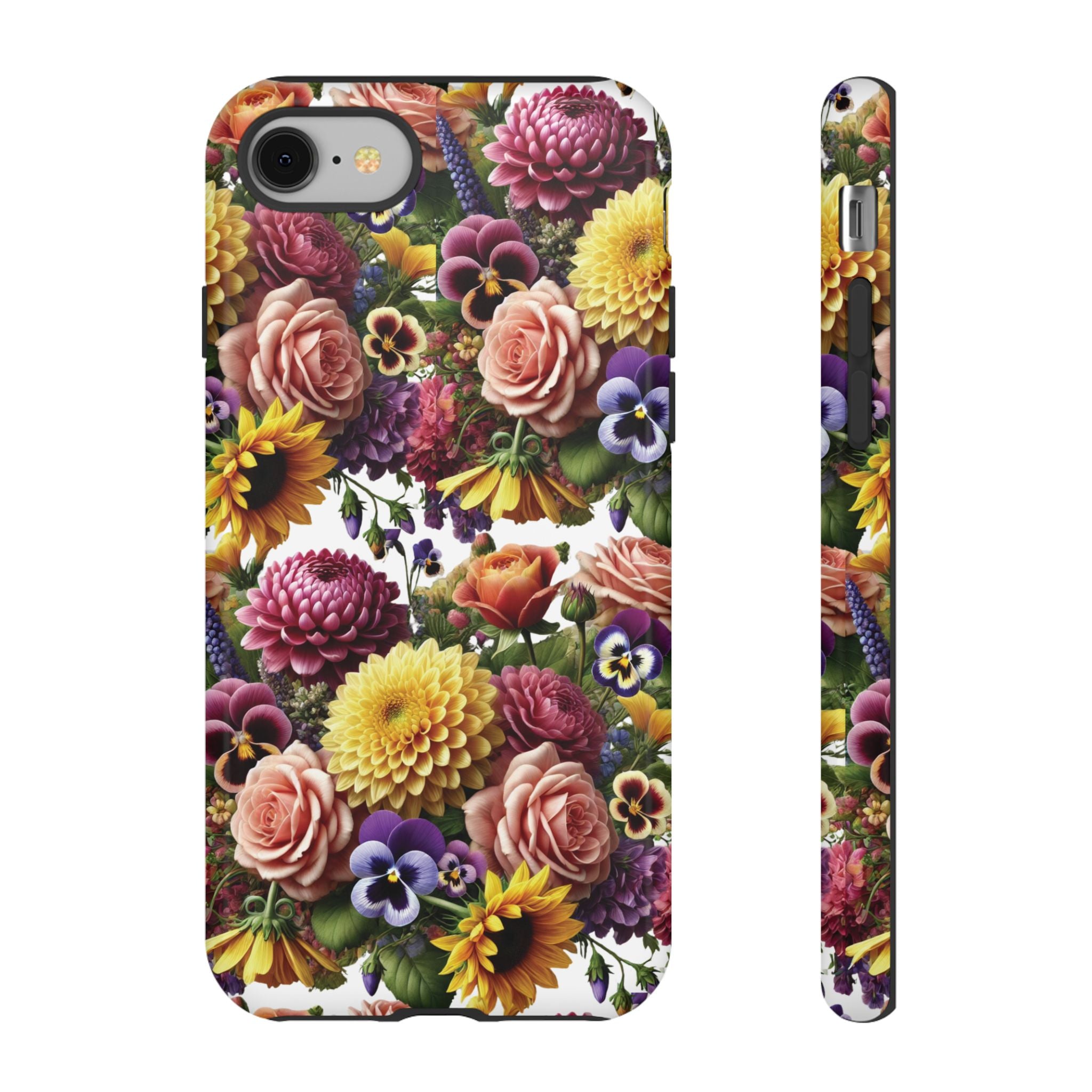 Floral Fall Phone Case for iPhone 16 15 14 13 12  21 23 Samsung, and Pixel | Stylish Protective Cover Gift for Her Perfect for Floral Lover
