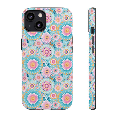 Boho Modern Watercolor Abstract Phone Case Compatible with iPhone, Samsung & More - Stylish, Durable Protection with Vibrant Artistic Design Perfect Gift for Her