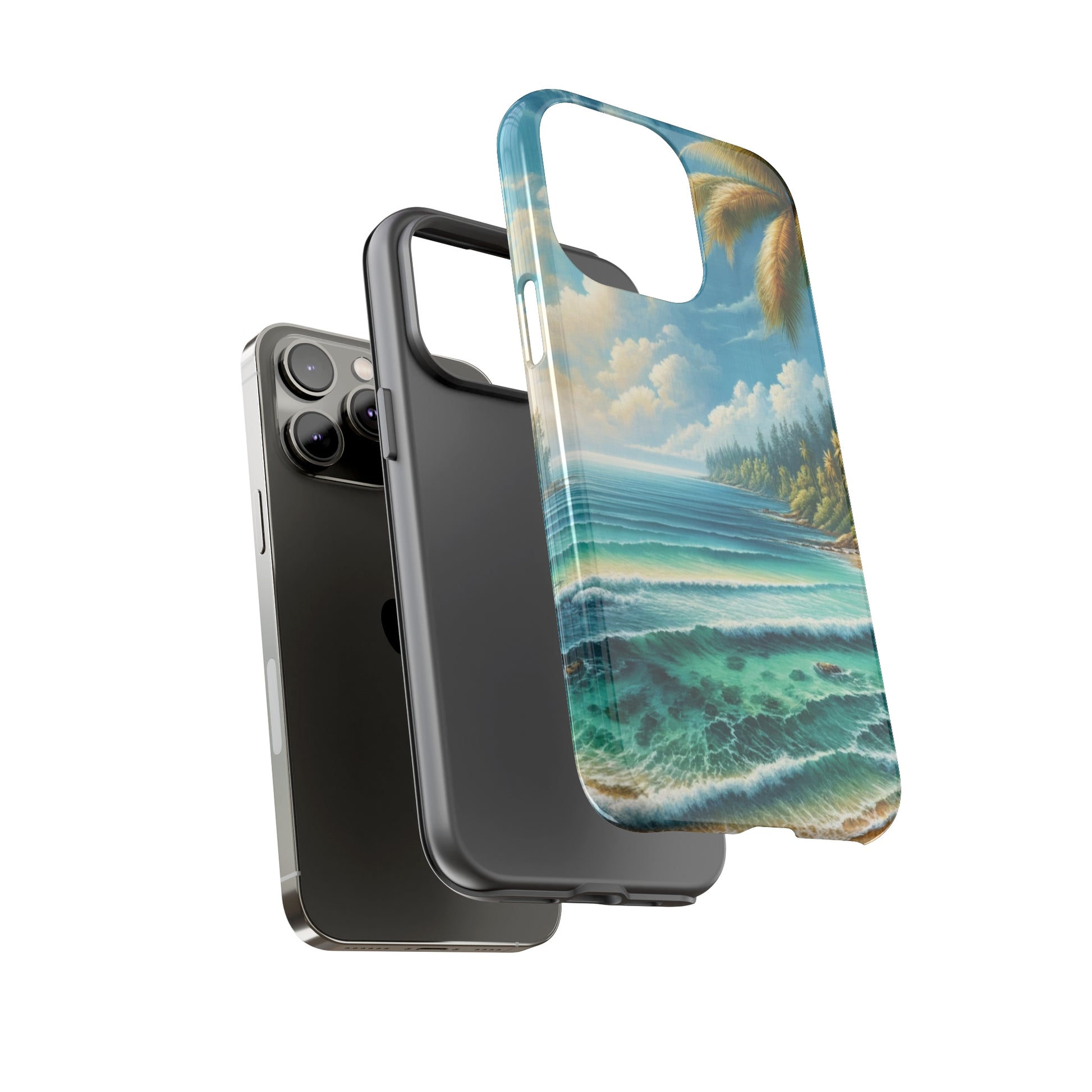 Coastal Serenity Ocean Beach View Protective Phone Case Gift for Her Phone 15, Samsung iPhone Samsung Gift for Her Case iPhone 15, Samsung iPhone Samsung Accessory Gift for Her.