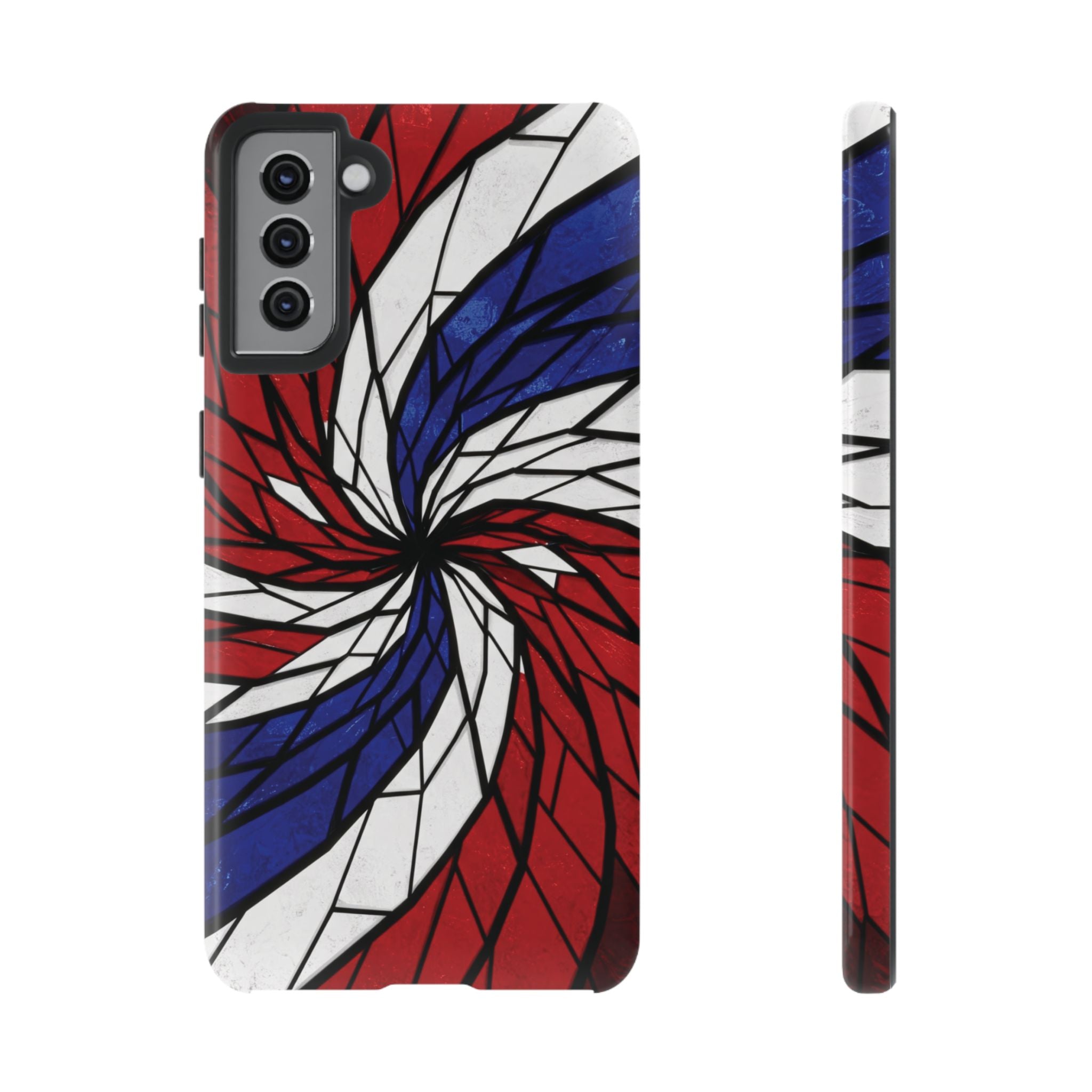 Patriotic Red White & Blue Phone Case – USA Flag Design, Independence Day Gift, Protective Cover for iPhone, Samsung, Pixel