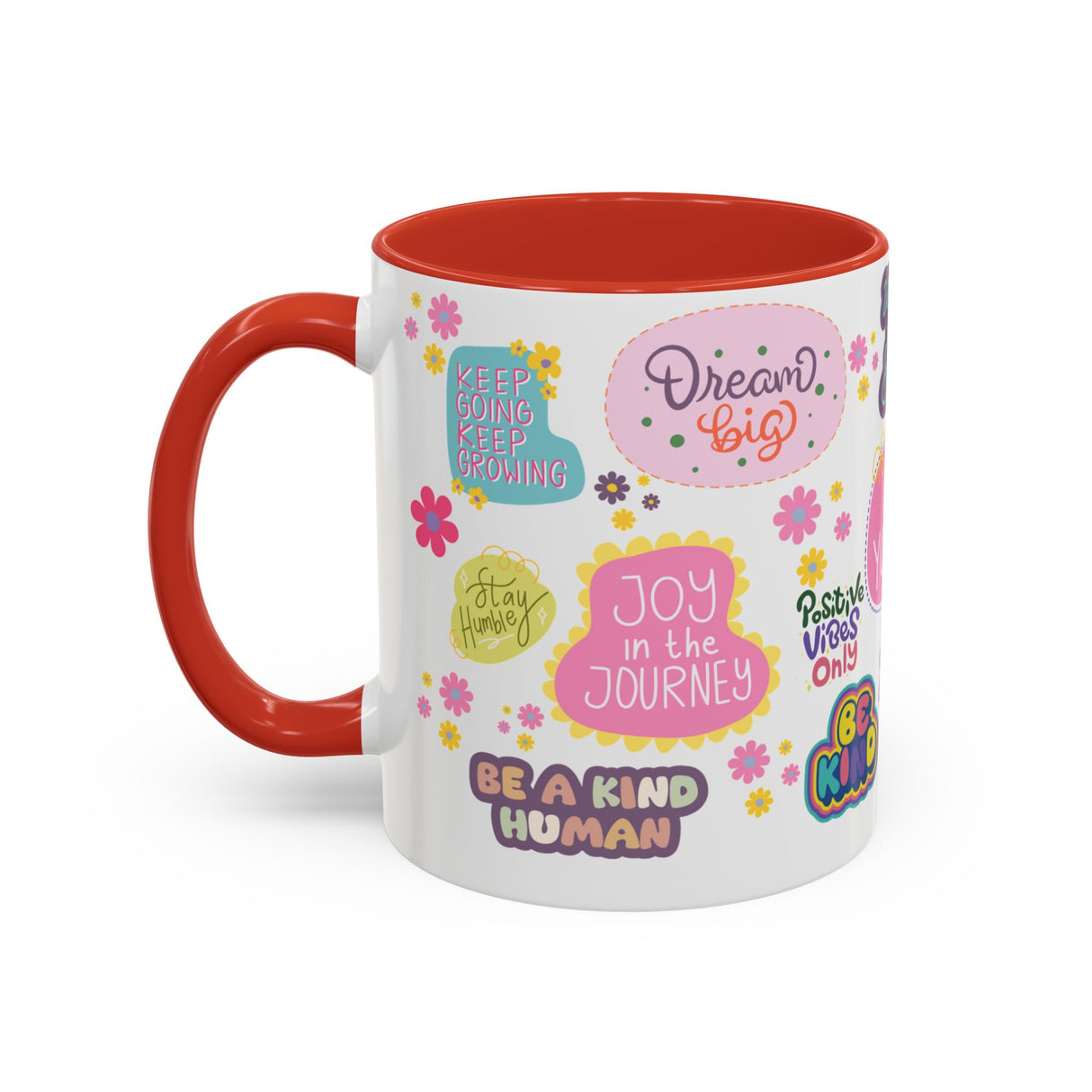 Good Vibes Only Coffee Mug 11 & 15 oz Ceramic Inspirational Cup, Positive Affirmation Gift for Mom, Teacher & Coworker | Morning Motivation Mother's Day, or Cozy Spring Mornings
