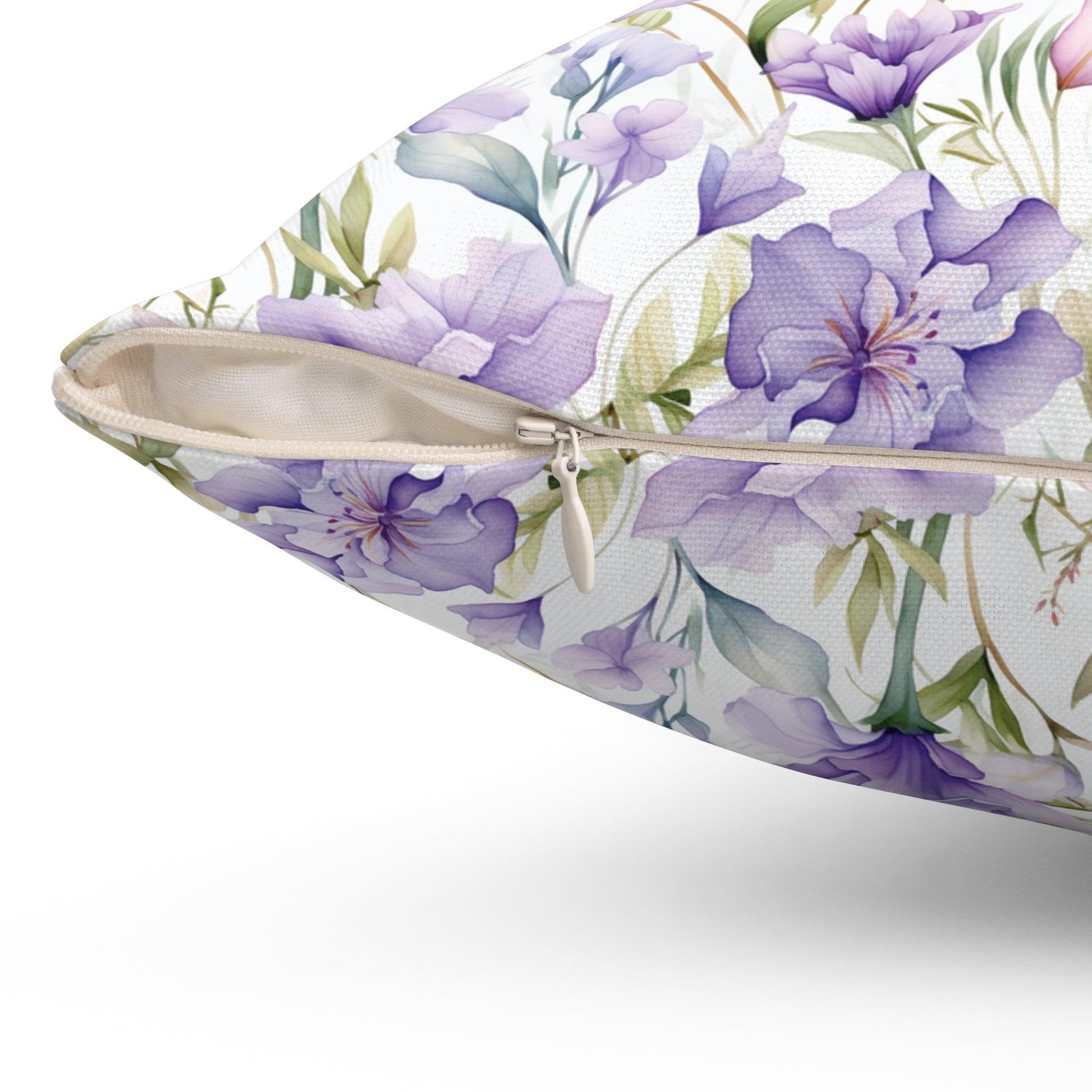 Butterfly and Floral Square Pillow Pet Lover Elegance Charm to Your Décor Stylish Accent Housewarming Gift New House, Bridal Shower Gift - MRSBYVALLE