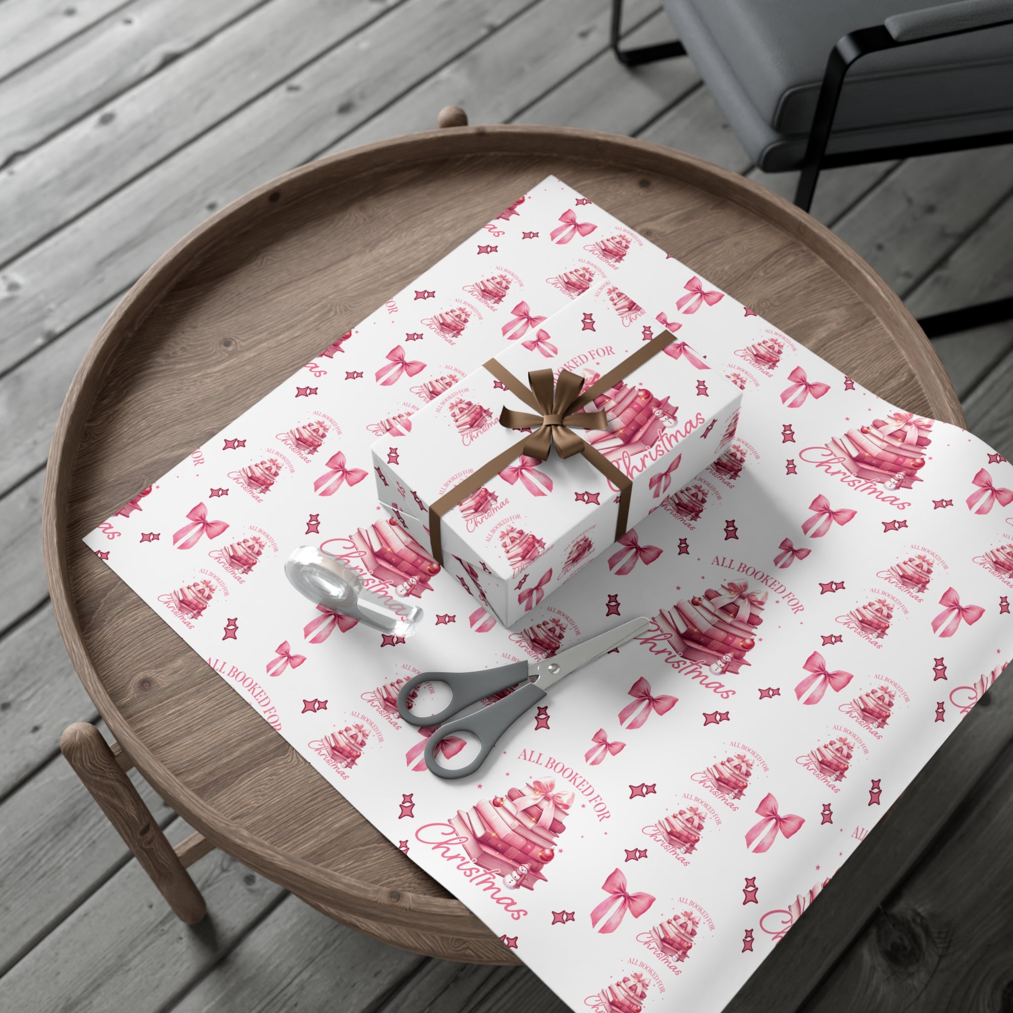 All Booked for Christmas Pink Books & Bows Holiday Edition Perfect for Book Lovers! Celebrate the Joy of Reading with Festive Charm in This Limited Christmas Collection Premium Quality - MRSBYVALLE