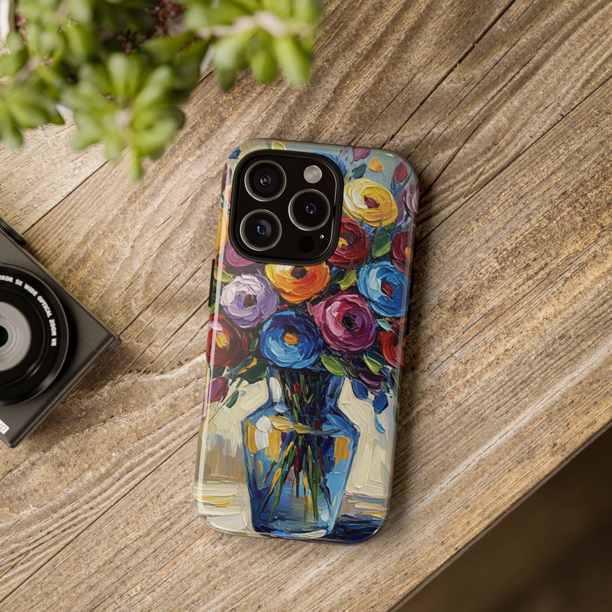 Floral Luxury Oil Painting Illusion Tough Case — Floral Art Phone Case for Art Lovers