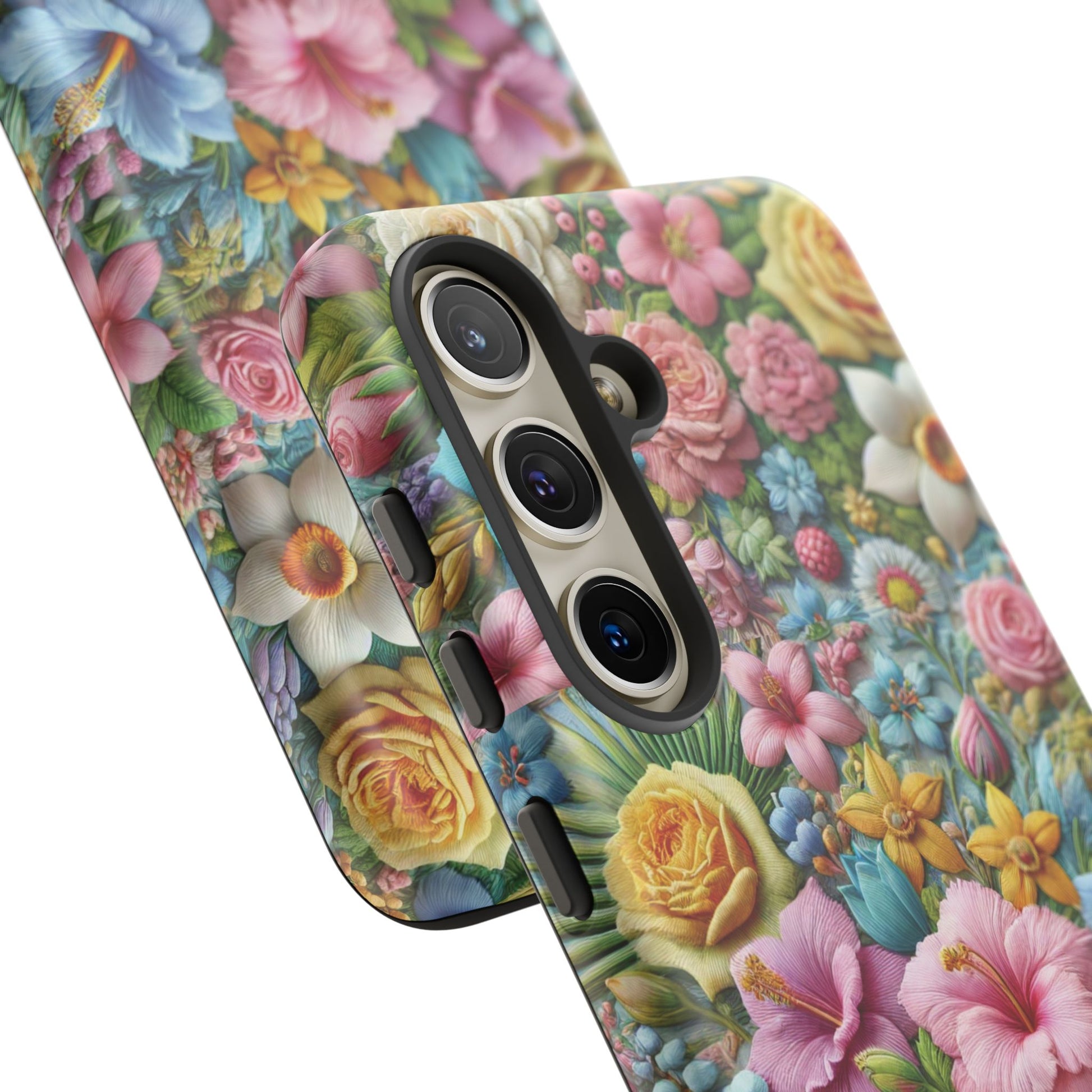 Elegant Pastel Flower Phone Case – Beautiful Floral Design, Durable Protection for Your Device, Stylish and Lightweight, Perfect Gift for Flower Lovers