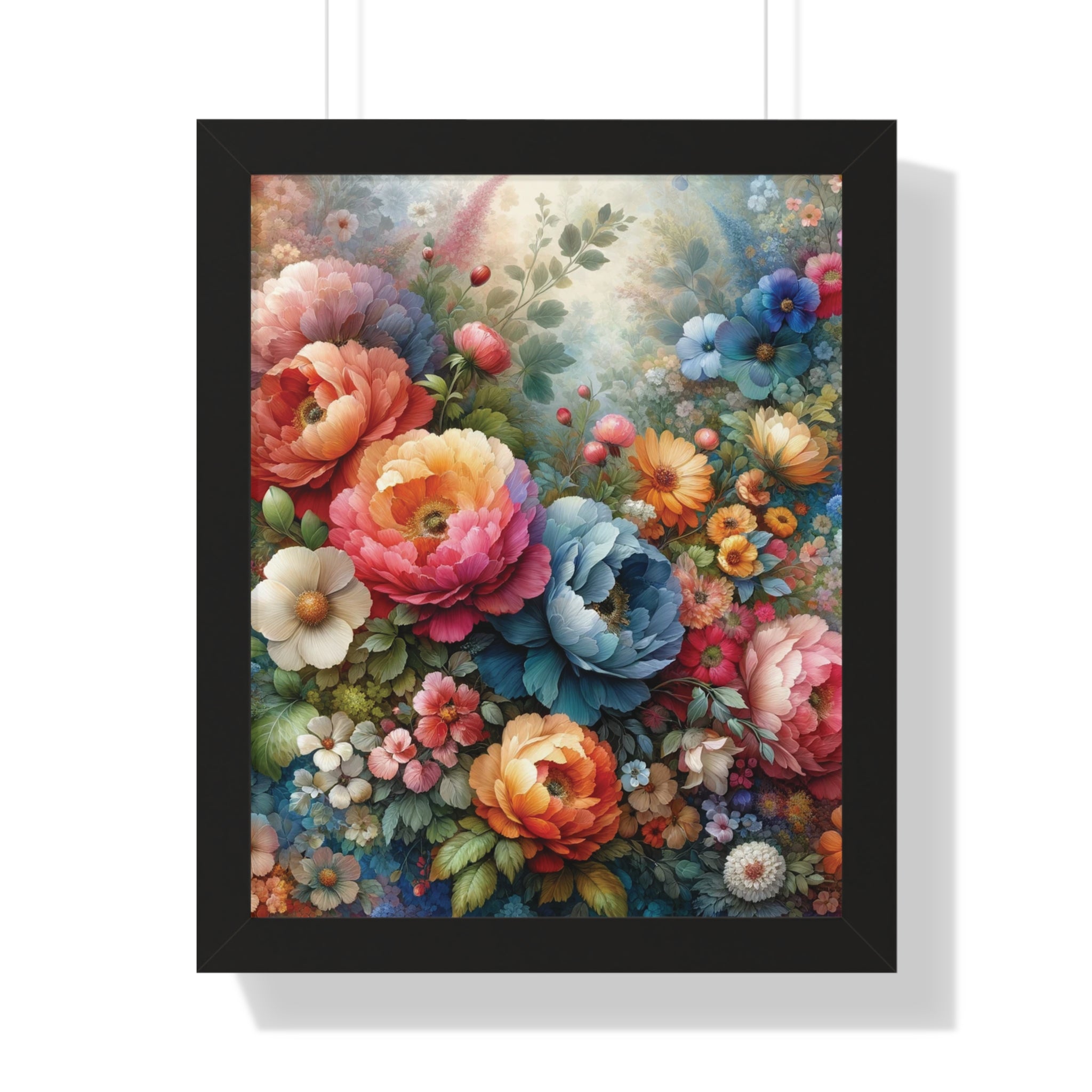 Floral Framed Vertical Poster Elegance in Every Stroke Premium Framed Vertical Posters Oil Art Mastery on Archival Matte Paper, Securely Encased in Black, White, or Walnut Frames with Durable Acrylic Protection Ready to Hang  Timelessly Crafted..