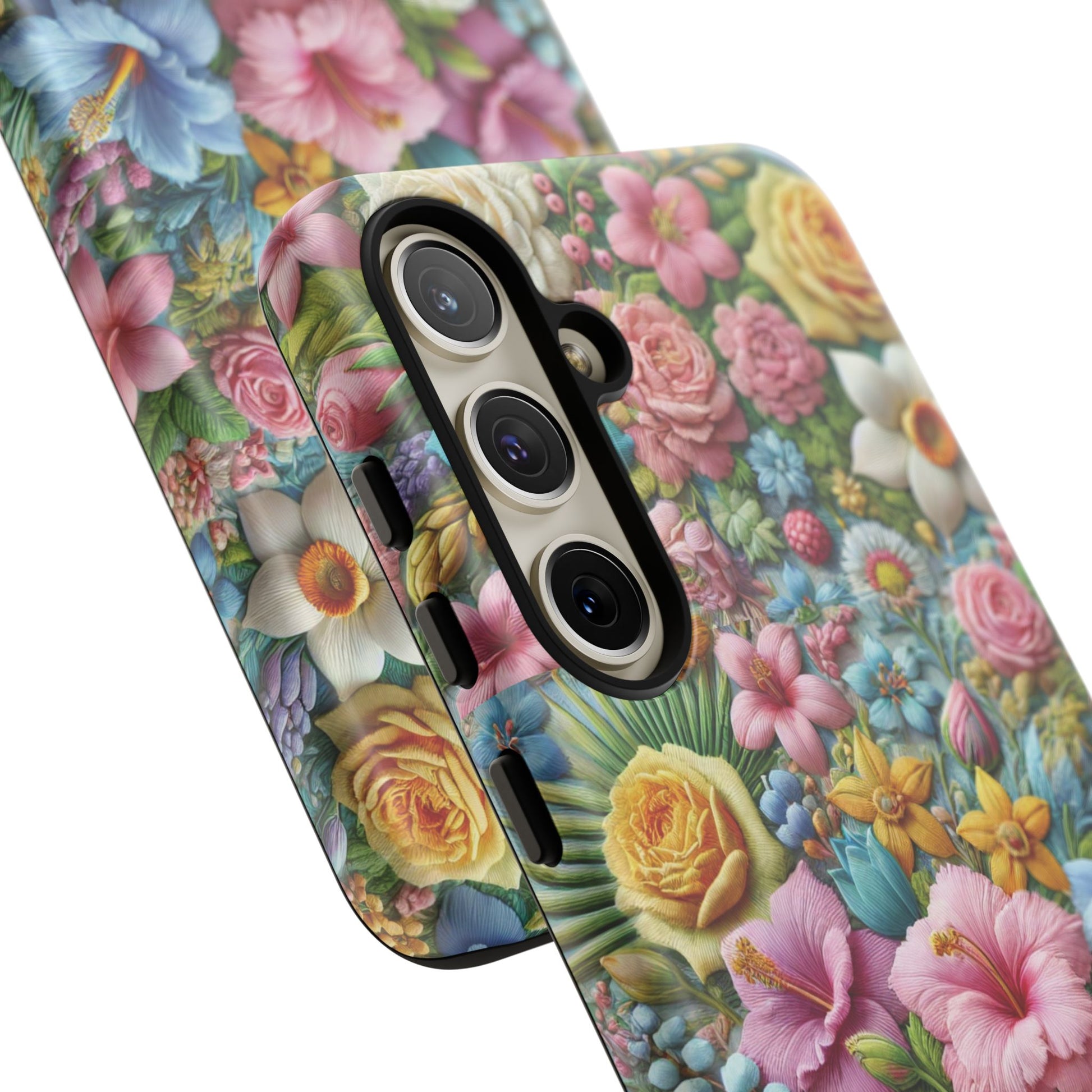Elegant Pastel Flower Phone Case – Beautiful Floral Design, Durable Protection for Your Device, Stylish and Lightweight, Perfect Gift for Flower Lovers