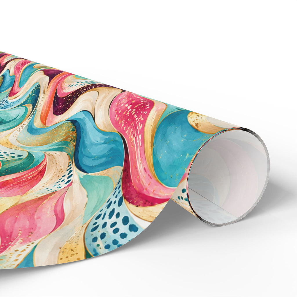 Colorful Abstract Wave Wrapping Paper