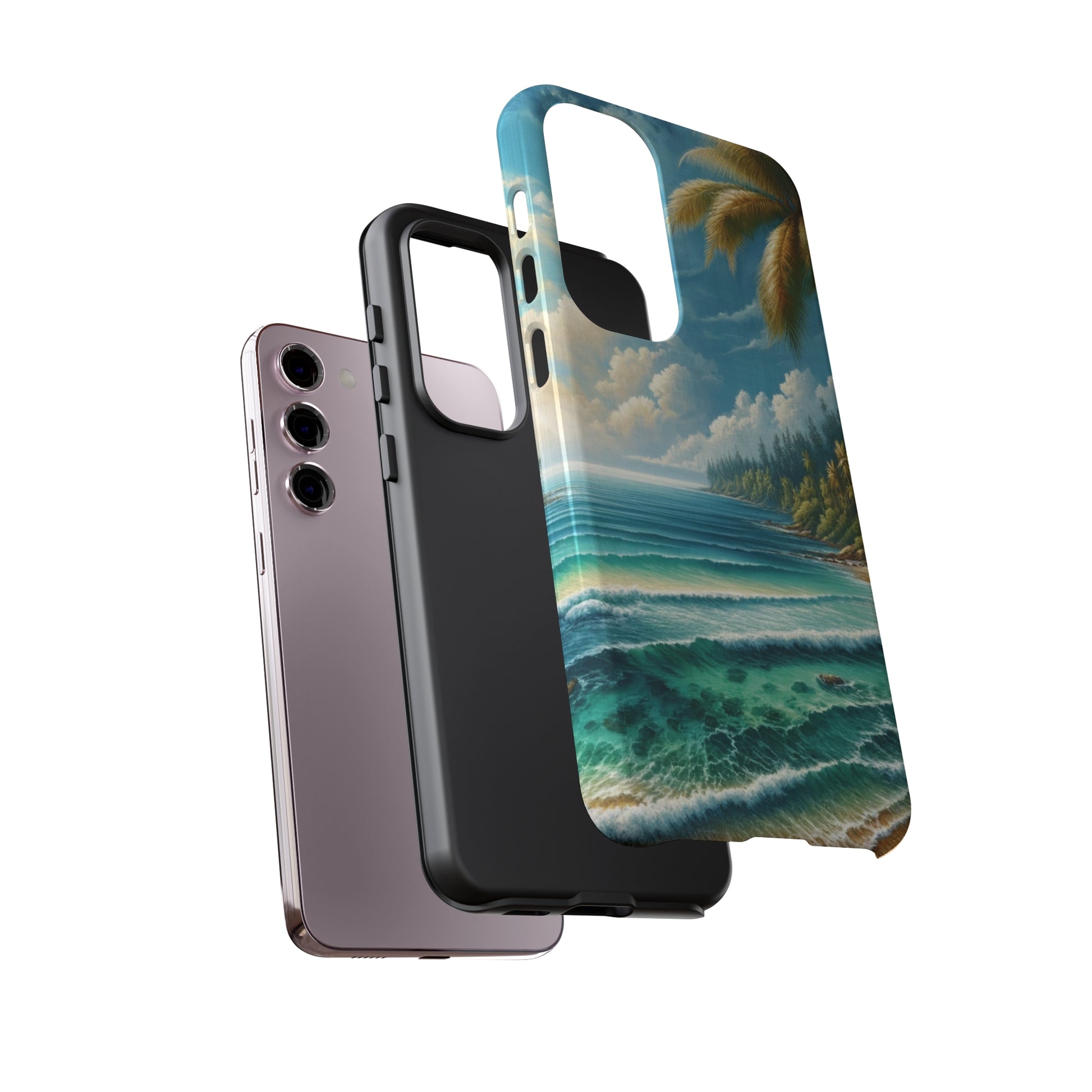 Coastal Serenity Ocean Beach View Protective Phone Case Gift for Her Phone 15, Samsung iPhone Samsung Gift for Her Case iPhone 15, Samsung iPhone Samsung Accessory Gift for Her.