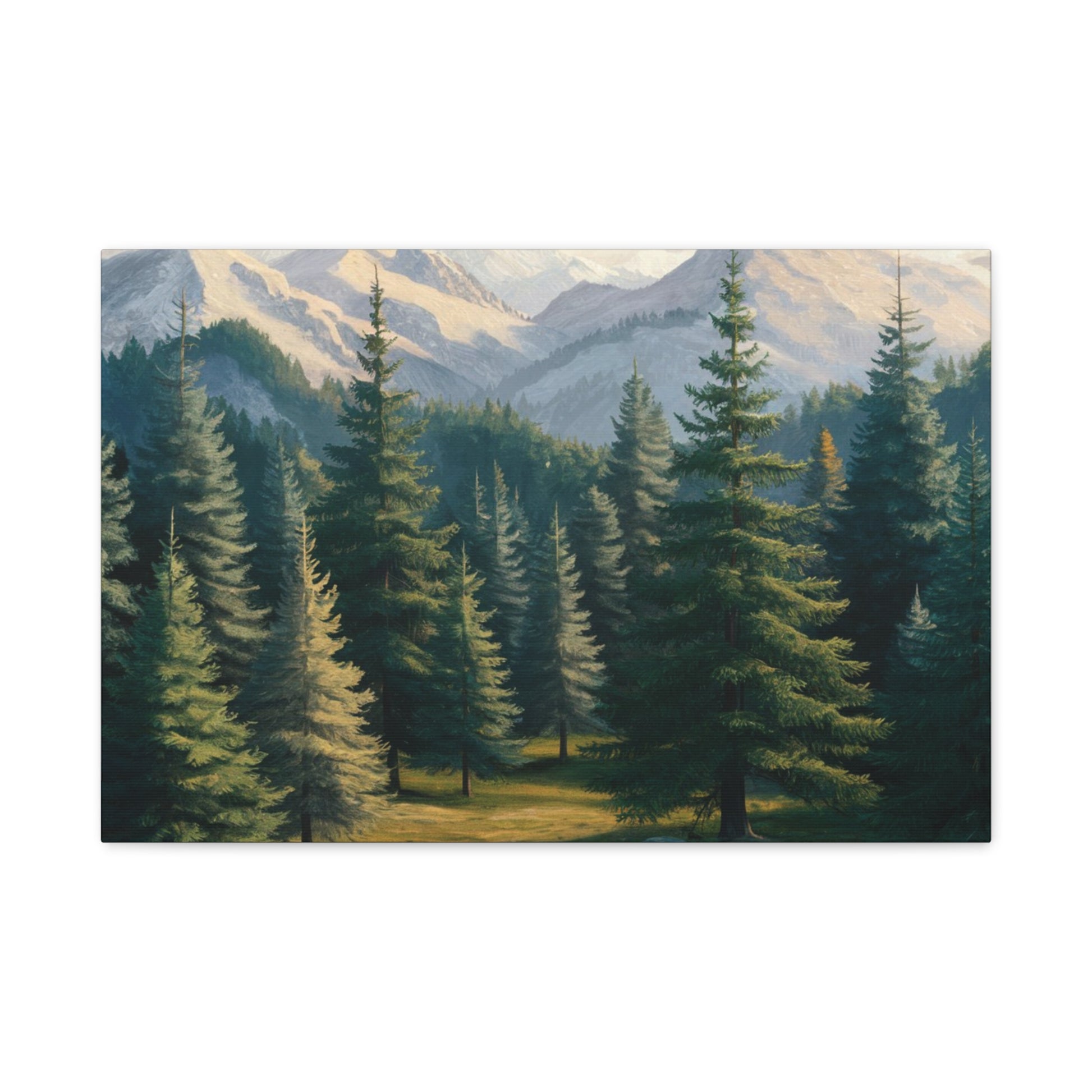Majestic Mountain Lake Watercolor Landscape Art Print for Home Decor, Nature-Inspired Wall Art, Perfect for Living Room, Office & Gift Ideas Birthday Gift, Housewarming New House Decor.