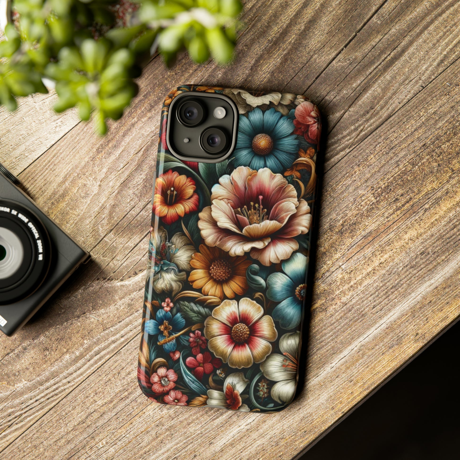 Pastel Floral Design Luxury Phone Tough Case Floral Elegant Durable Stylish for Modern Devices iPhone 15, Samsung iPhone Samsung Accessory Gift for Her.