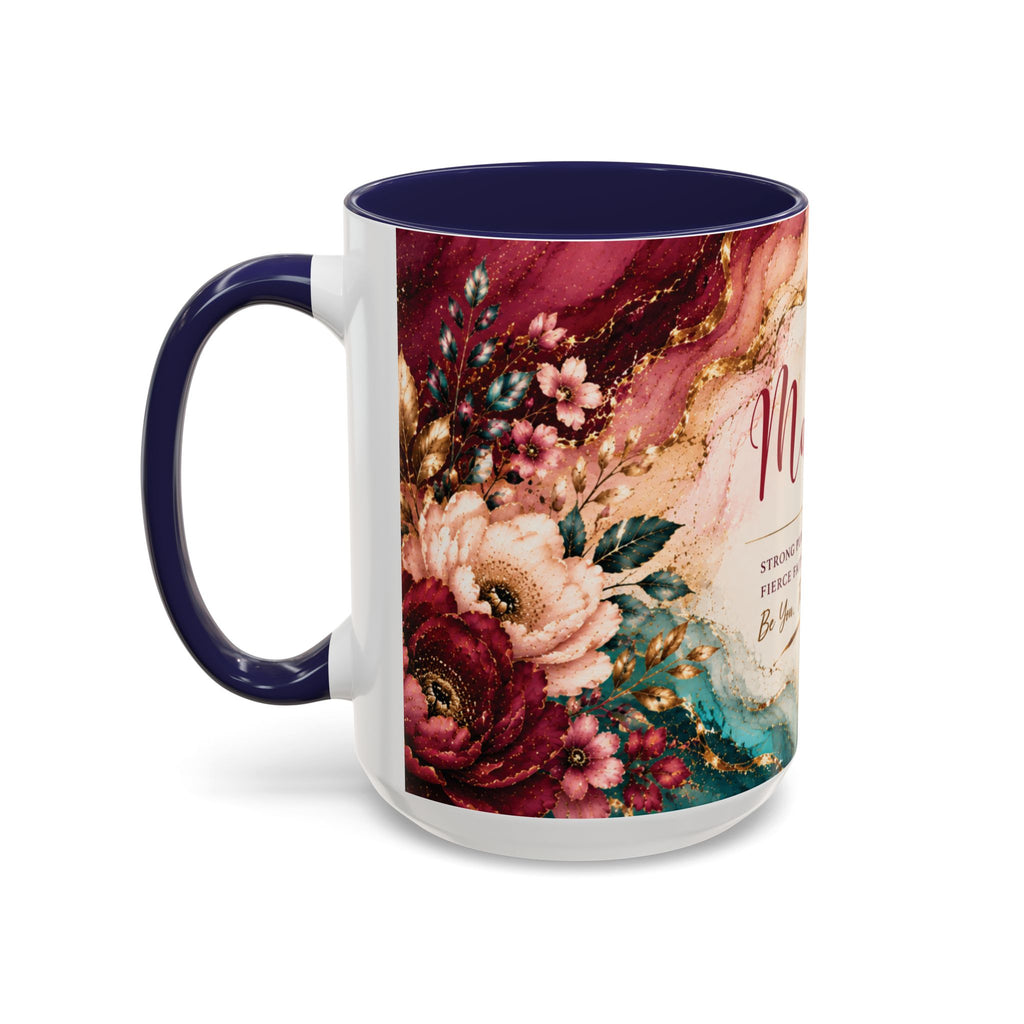 Personalized Name Mug for Women, Inspirational Color Handle Coffee Mug, 11 oz or 15 oz Gift for Her