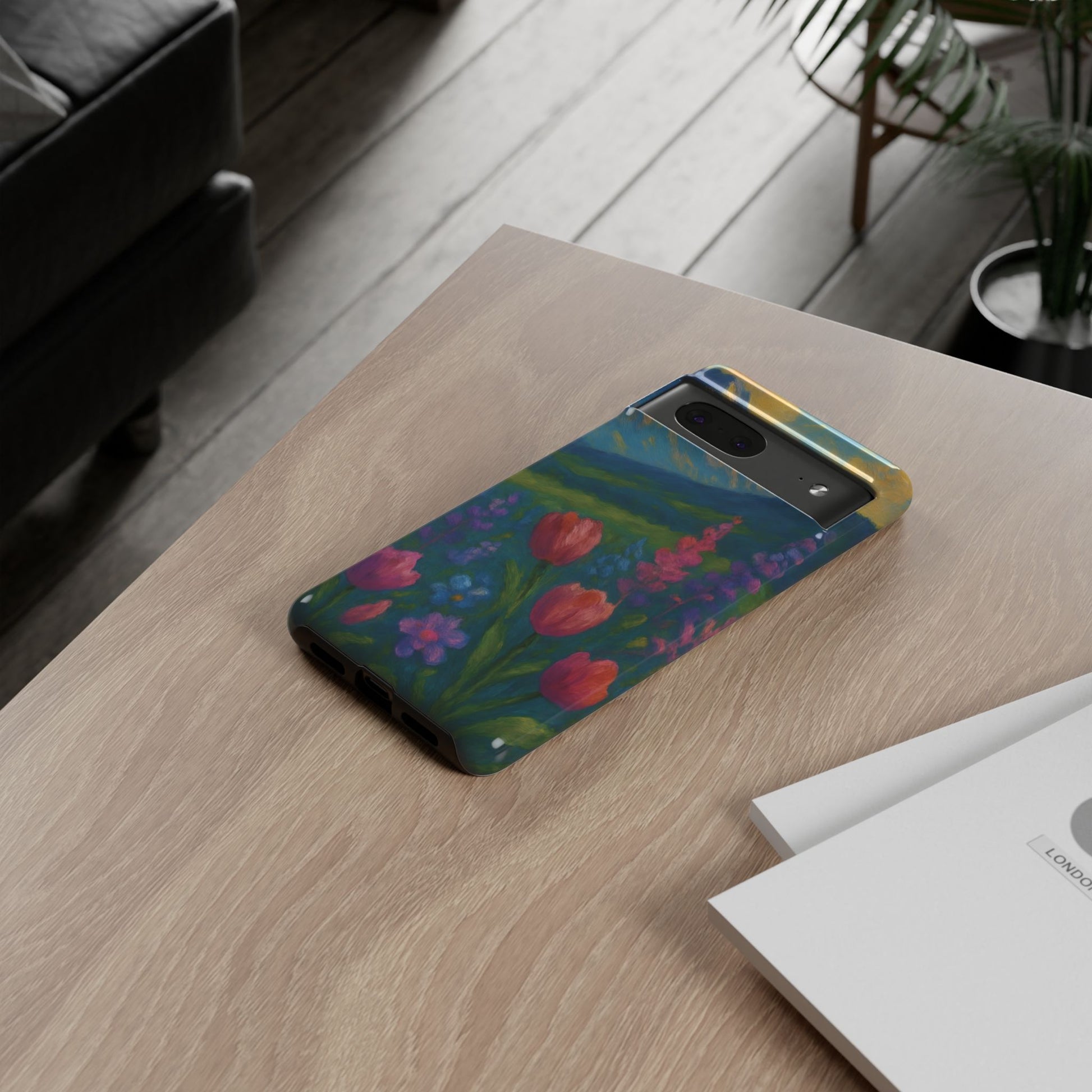 Mountains Wildflowers Phone Case | Vibrant Botanical Floral Design | Nature-Inspired Protective Cover for iPhone & Samsung | Trendy Aesthetic Gift Idea