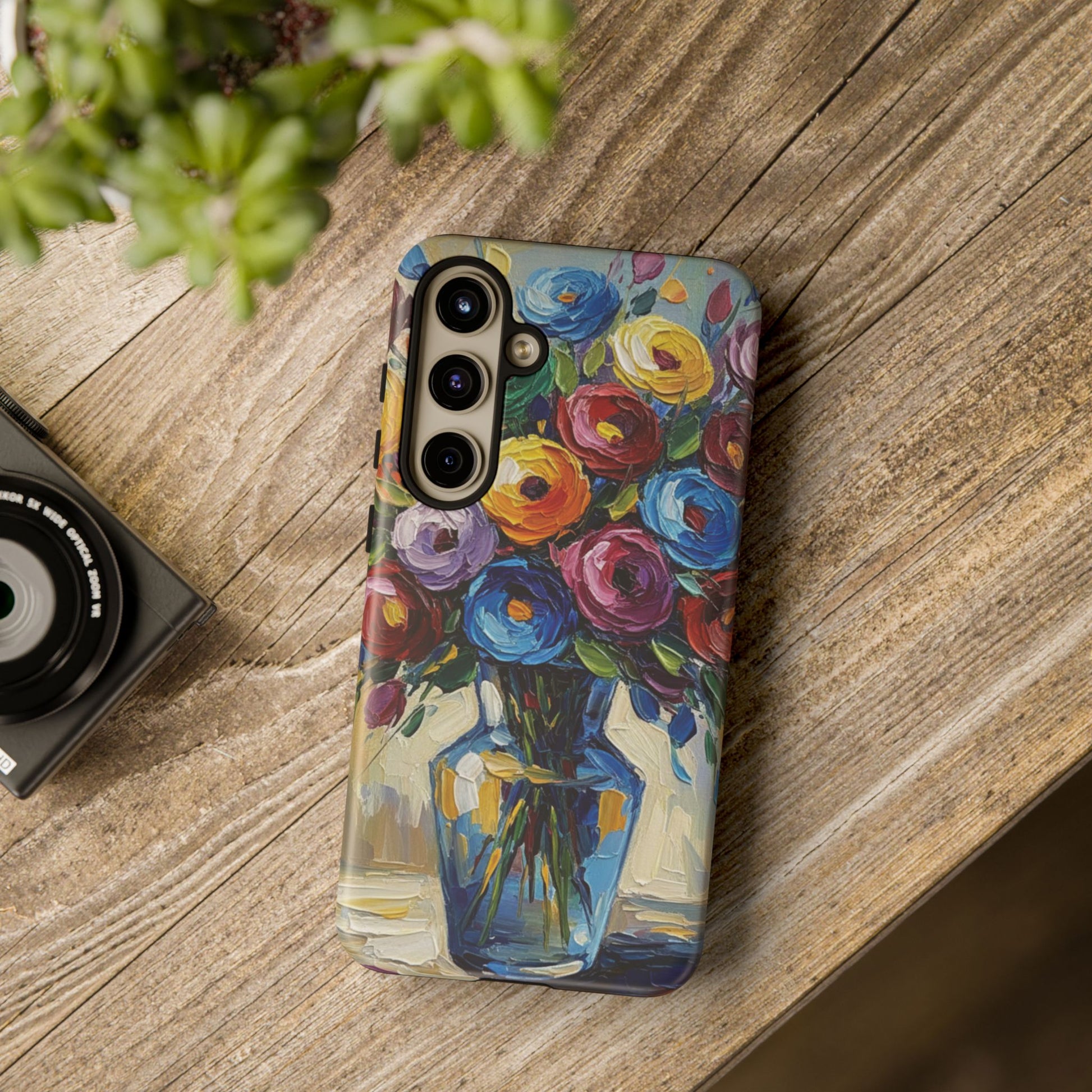 Floral Luxury Oil Painting Illusion Tough Case — Floral Art Phone Case for Art Lovers