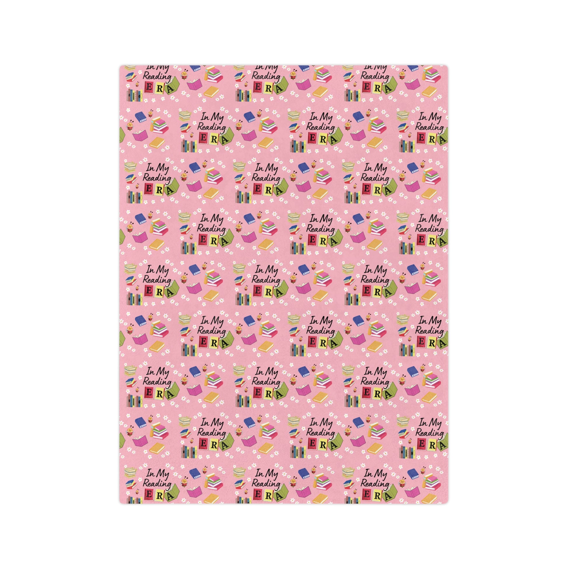 Cozy Pink "In My Reading ERA Blanket Soft Stylish Throw for Book Lovers Perfect for Reading Nooks, Bedrooms Gifts | Ideal for Relaxing with a Good BookThrow in 60x50 & 80x60, Lightweight, Warm, Perfect for Home