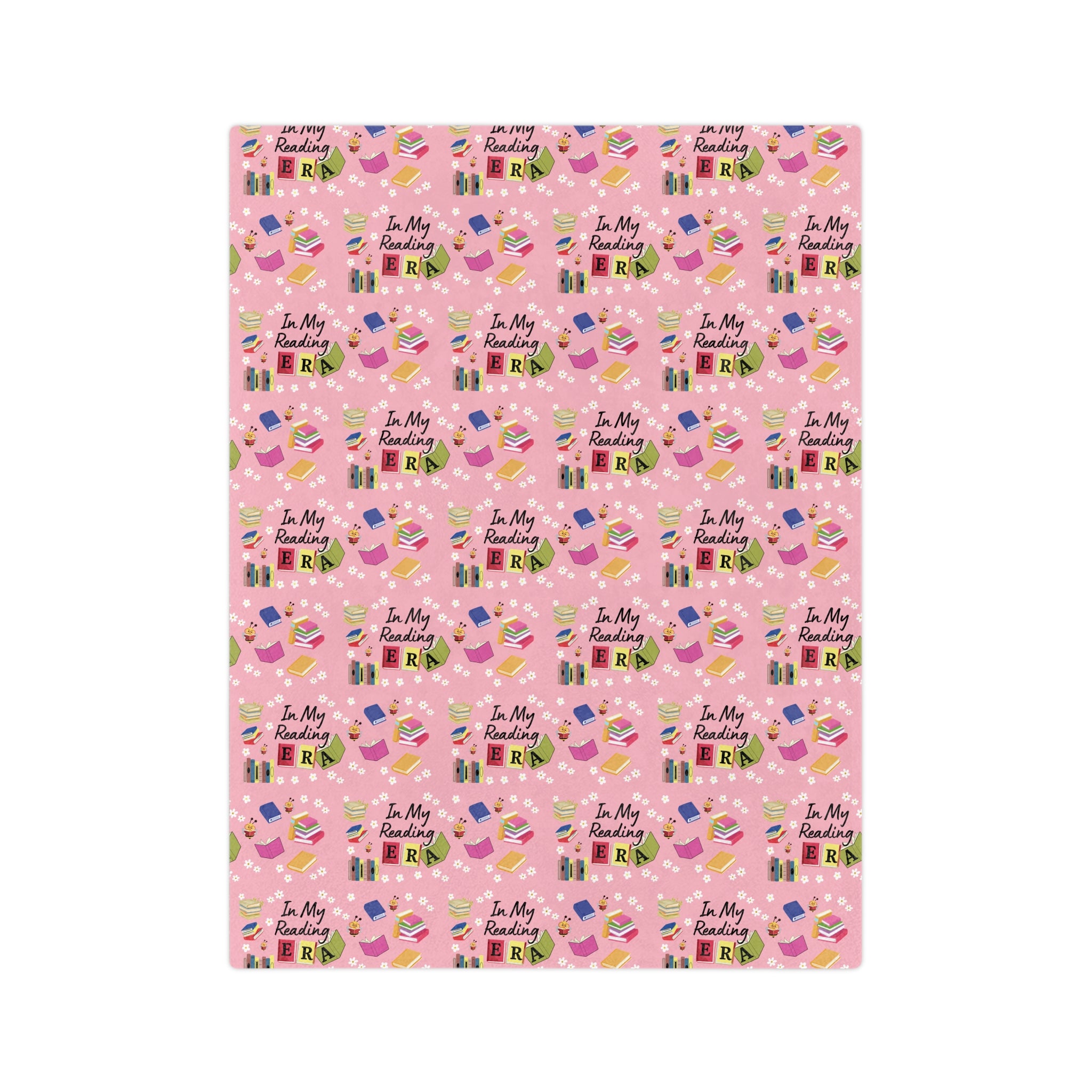 Cozy Pink "In My Reading ERA Blanket Soft Stylish Throw for Book Lovers Perfect for Reading Nooks, Bedrooms Gifts | Ideal for Relaxing with a Good BookThrow in 60x50 & 80x60, Lightweight, Warm, Perfect for Home