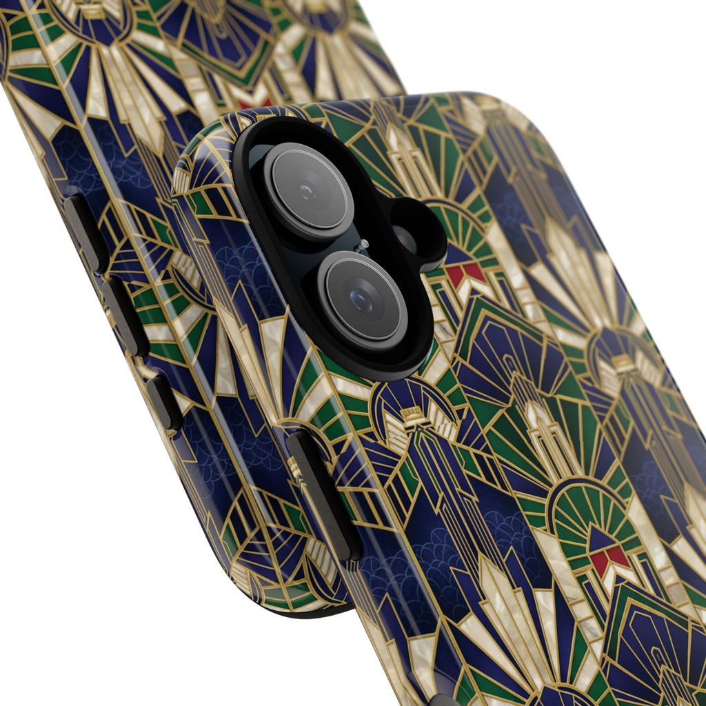 Navy & Gold Art Deco Phone Case — Imperial Art Deco Tough Case