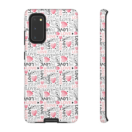 Cute Love Modern Watercolor Abstract Phone Case Compatible with iPhone, Samsung & More - Stylish, Durable Protection with Vibrant Artistic Design Perfect Gift for Her