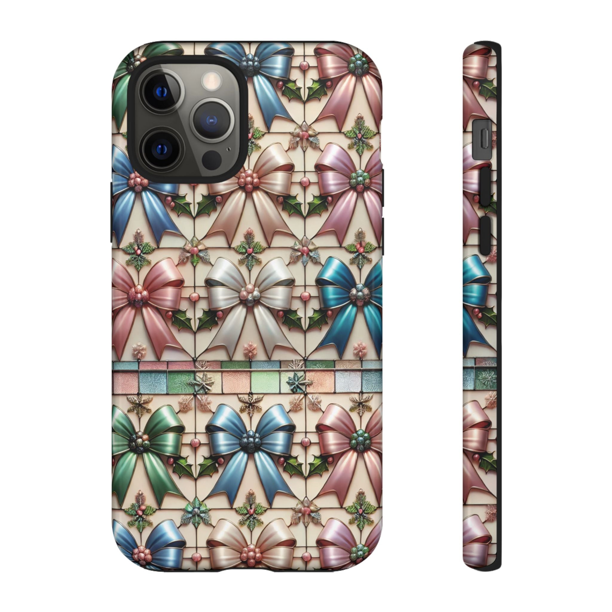 Coquette Bows Pastel Phone Case for iPhone 17 ,  15 14 13 12  21 23 Samsung, and Pixel | Stylish Protective Cover Gift for Her Perfect for Floral Lover